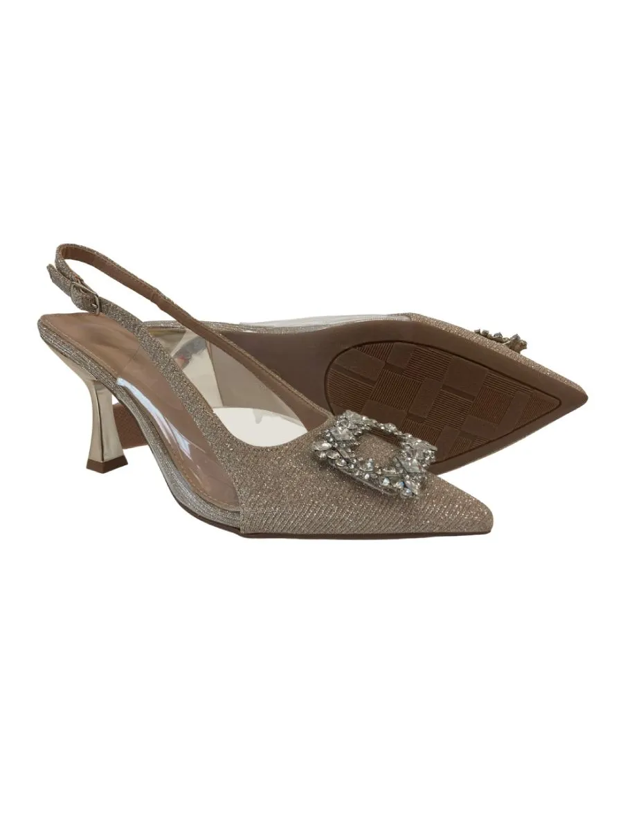 MARIA PIA GOLD STRAPPY HIGH HEELS M75-23361 MARIA PIA GOLD STRAPPY HIGH HEELS M75-23361