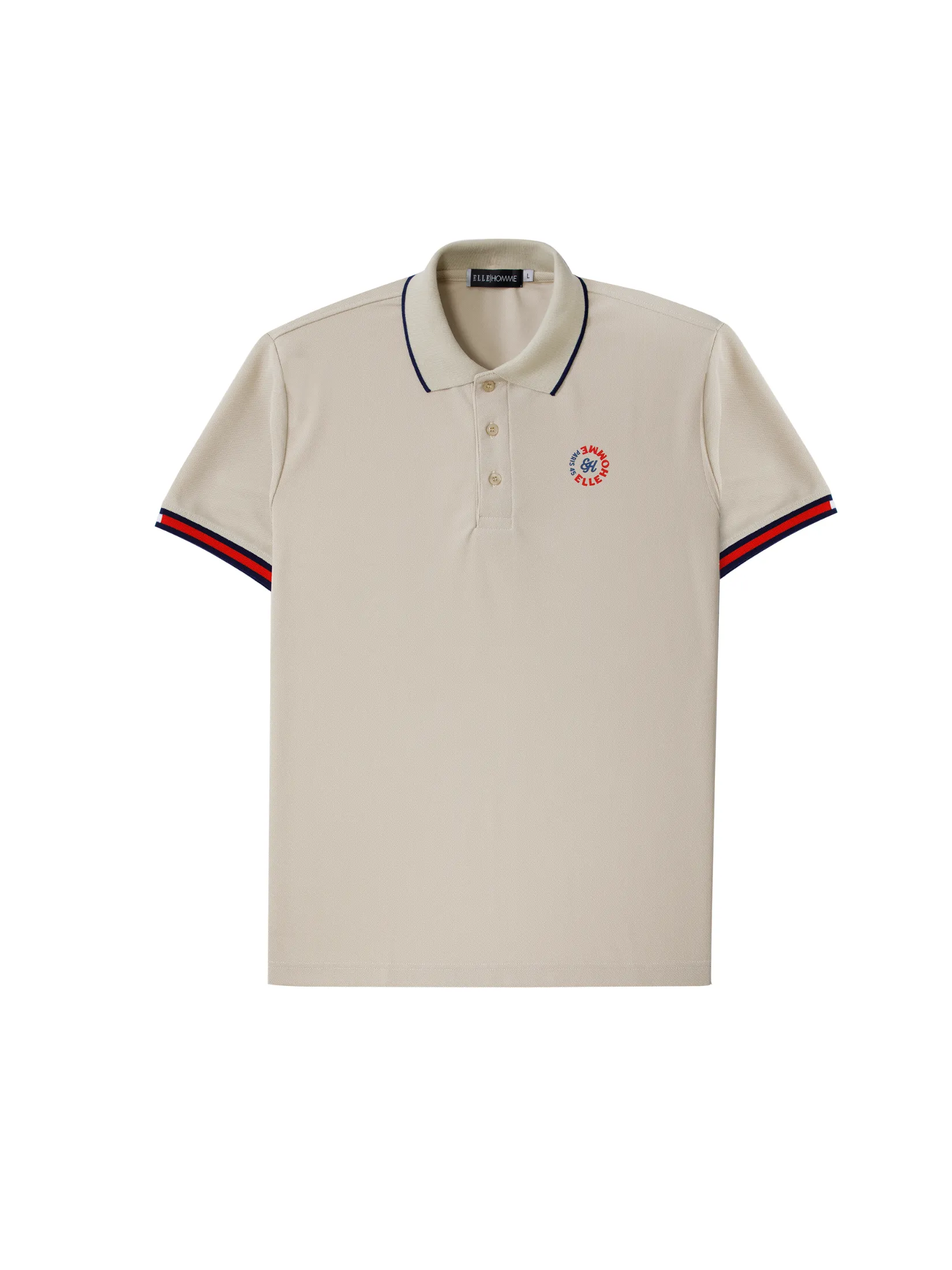 ELLE HOMME Men's POLO Shirt W8K918 - Beige ELLE HOMME Men's POLO Shirt W8K918 - Beige