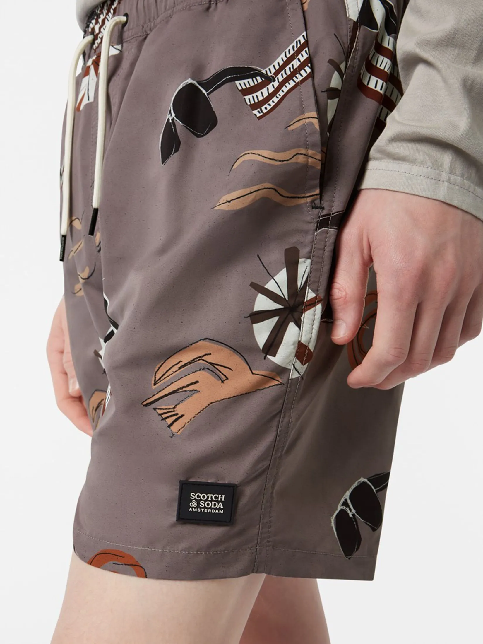 SCOTCH&SODA Men Swimshort Printed Mid-Length SCOTCH&SODA Men Swimshort Printed Mid-Length