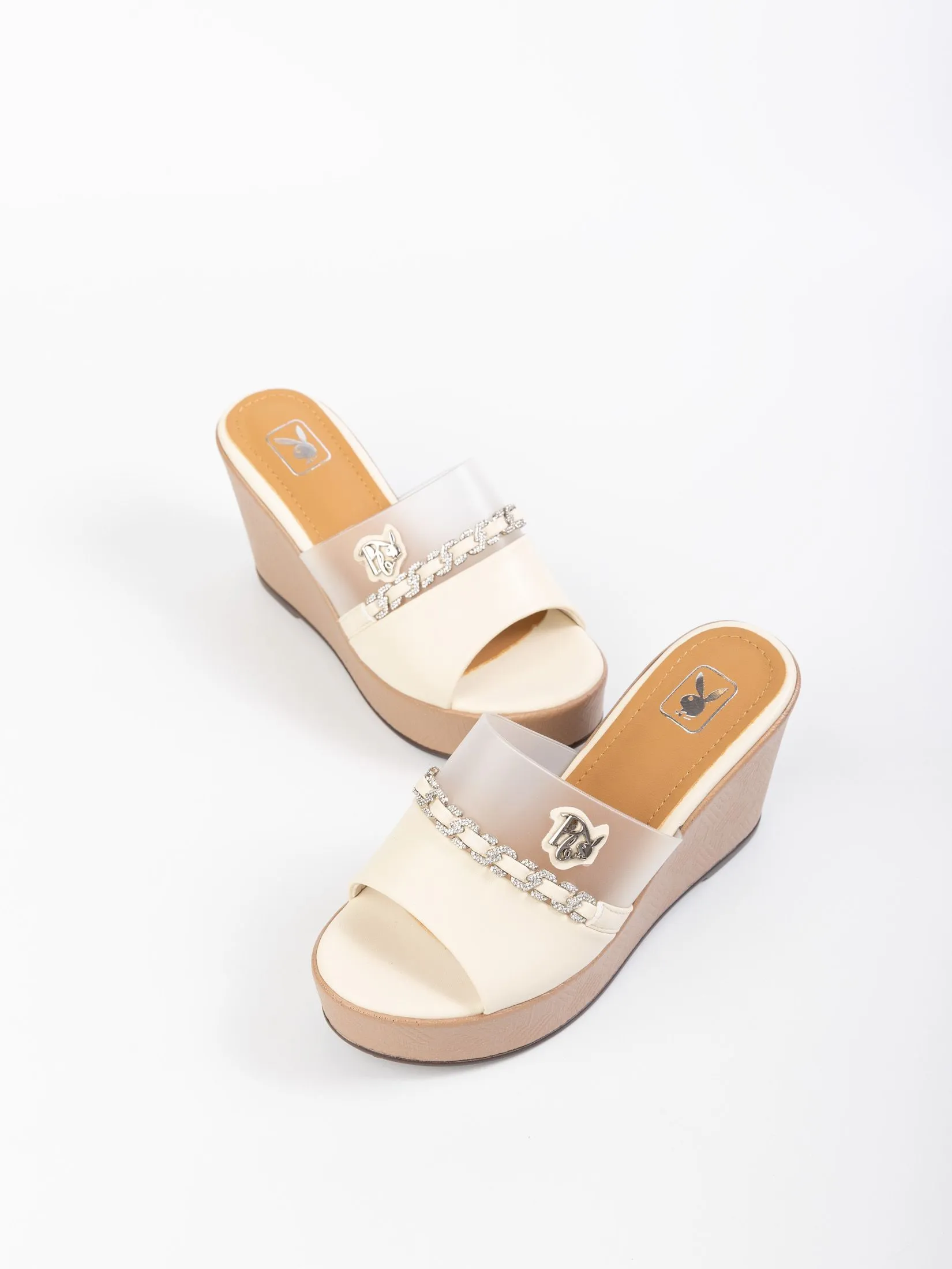 PLAYBOY Women Wedge heels  ST-H244C1193   White Malt(WH) PLAYBOY Women Wedge heels  ST-H244C1193   White Malt(WH)