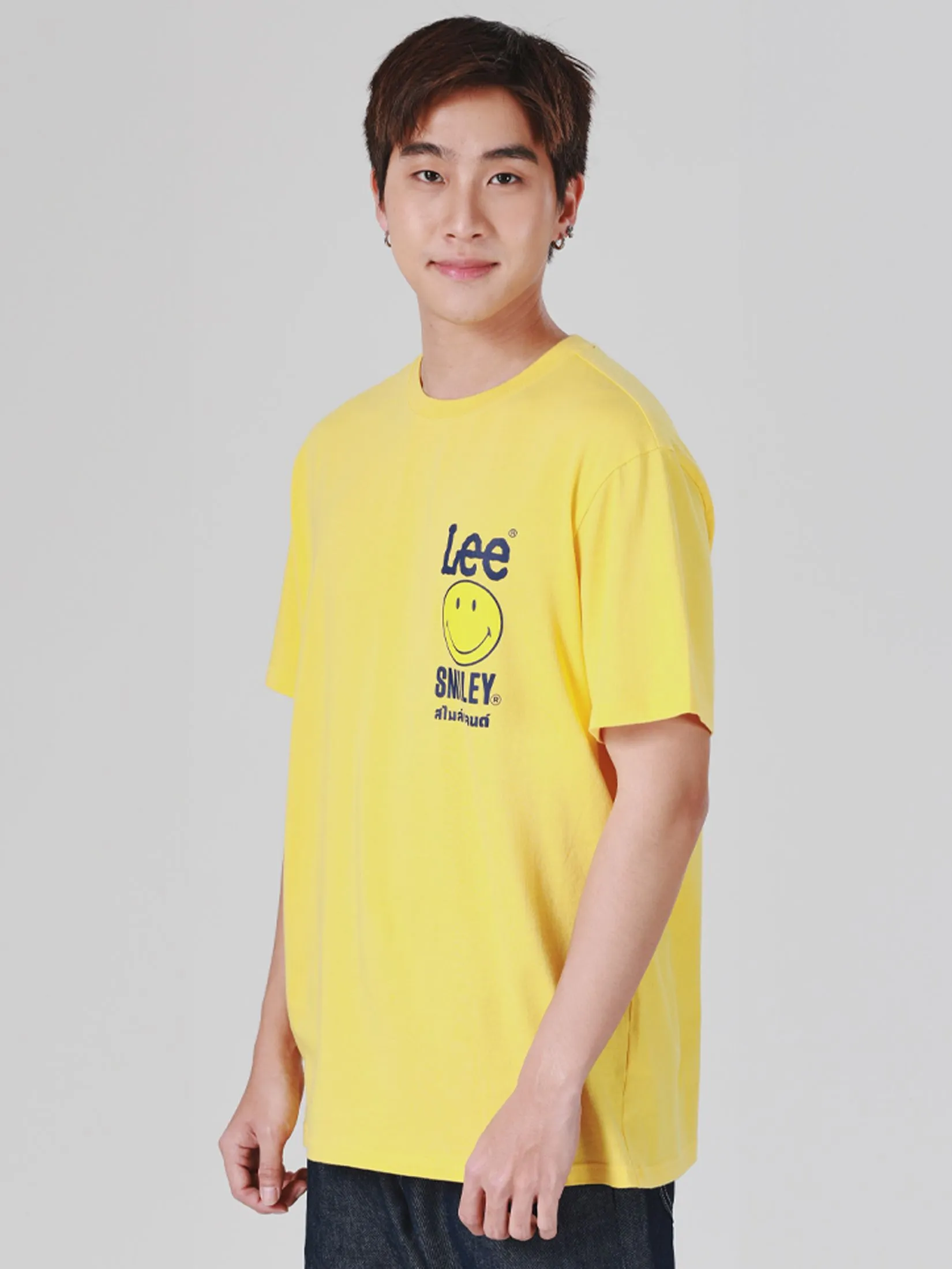 LEE Men's Tee Short Sleeve Lee Smiley Collection Comfort Fit Yellow LEE Men's Tee Short Sleeve Lee Smiley Collection Comfort Fit Yellow