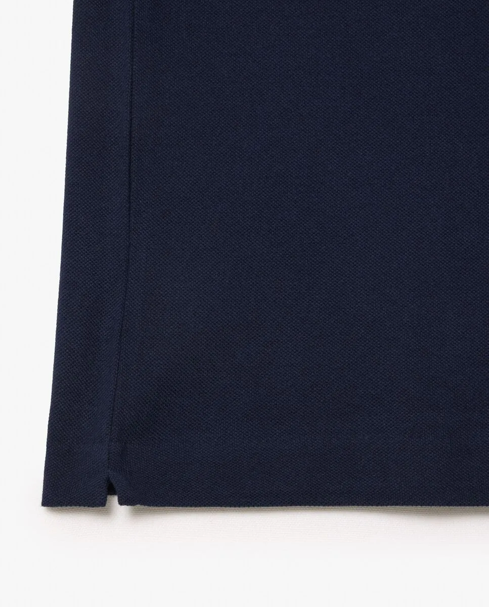 LACOSTE Classic Fit Embroidered Crocodile L.12.12 Polo Shirt Blue LACOSTE Classic Fit Embroidered Crocodile L.12.12 Polo Shirt Blue