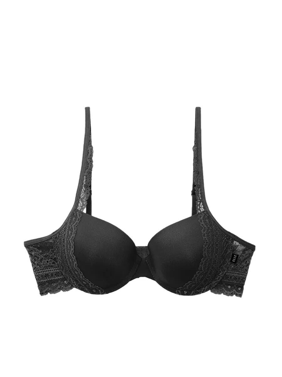 ELLE LINGERIE BRASSIERE MOULDED BRA LB7534 BLACK ELLE LINGERIE BRASSIERE MOULDED BRA LB7534 BLACK
