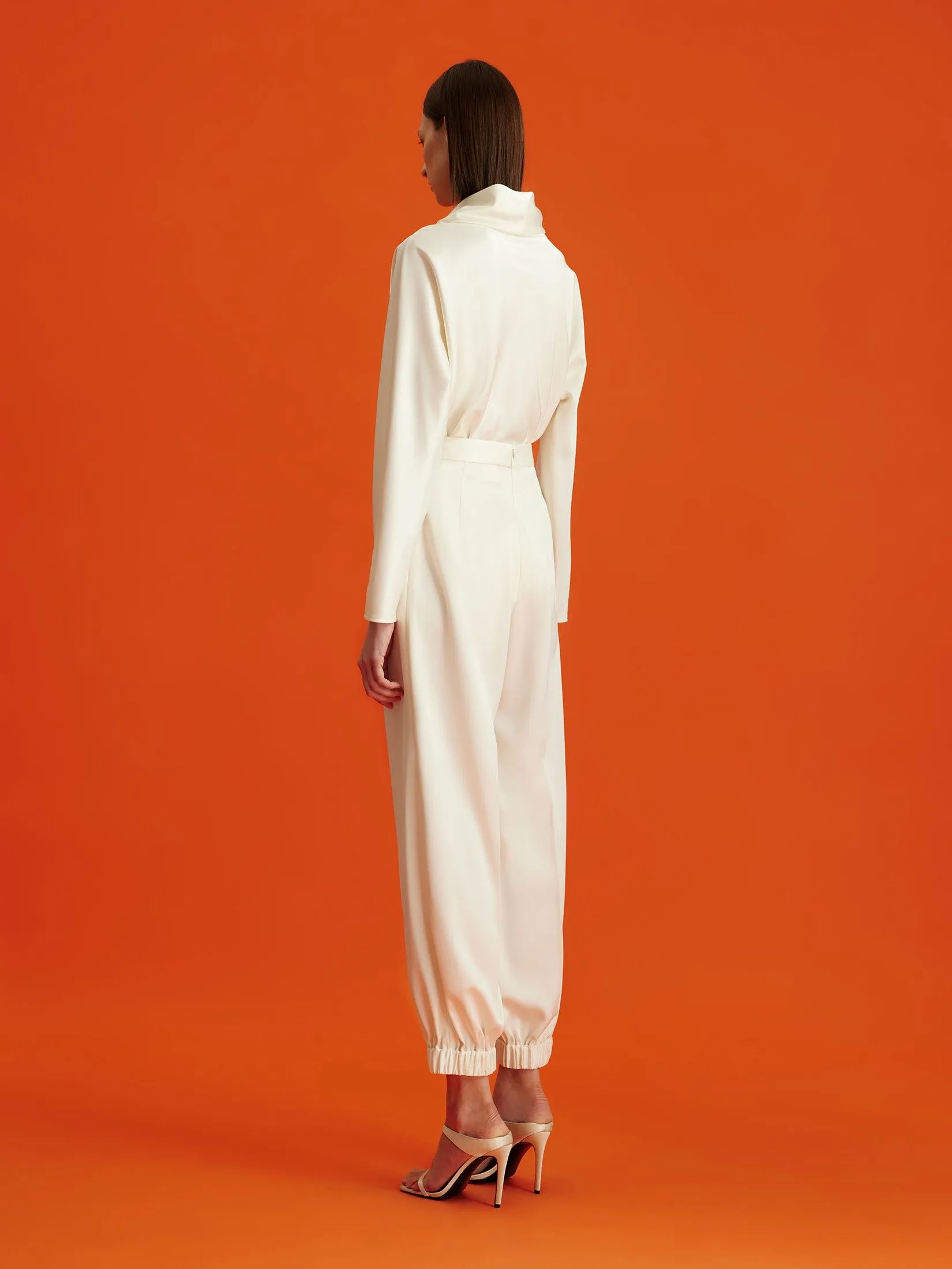 ASAVA (AW24 )Claudette Tapered Women Pants White ASAVA (AW24 )Claudette Tapered Women Pants White