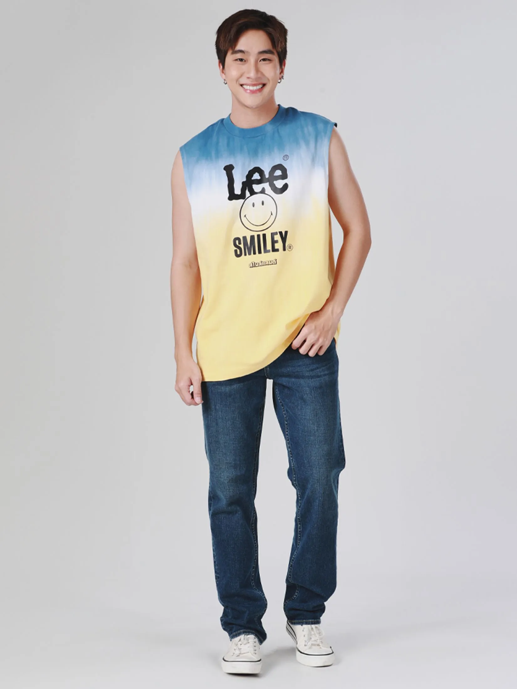 LEE Men's Tank Lee Smiley Collection Comfort Fit Yellow LEE Men's Tank Lee Smiley Collection Comfort Fit Yellow