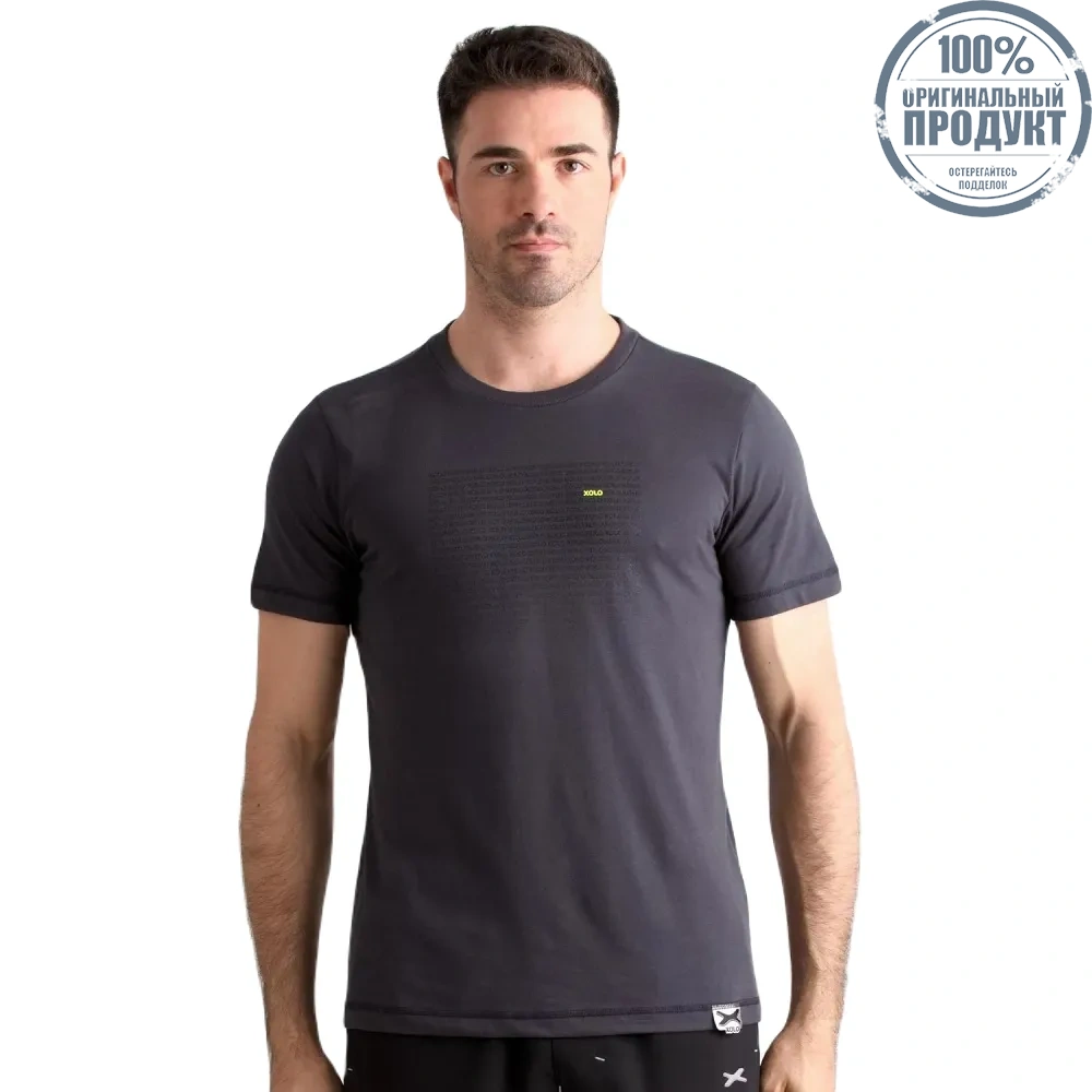XOLO Grey MEN'S XOLO Stacking Letters T-Shirt (040008) XOLO Grey MEN'S XOLO Stacking Letters T-Shirt (040008)