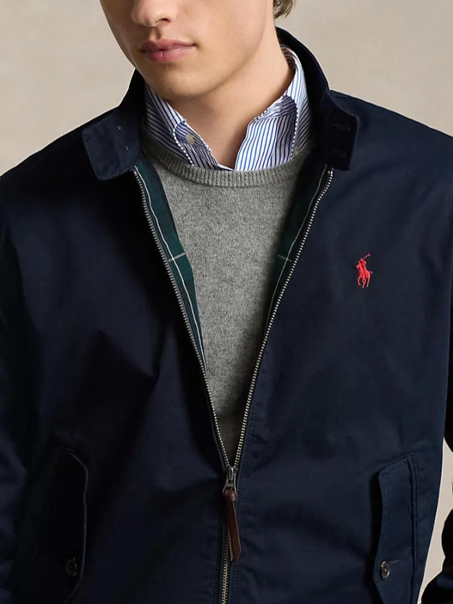 POLO RALPH LAUREN Men Jacket-Twill Jacket-Navy-410 POLO RALPH LAUREN Men Jacket-Twill Jacket-Navy-410