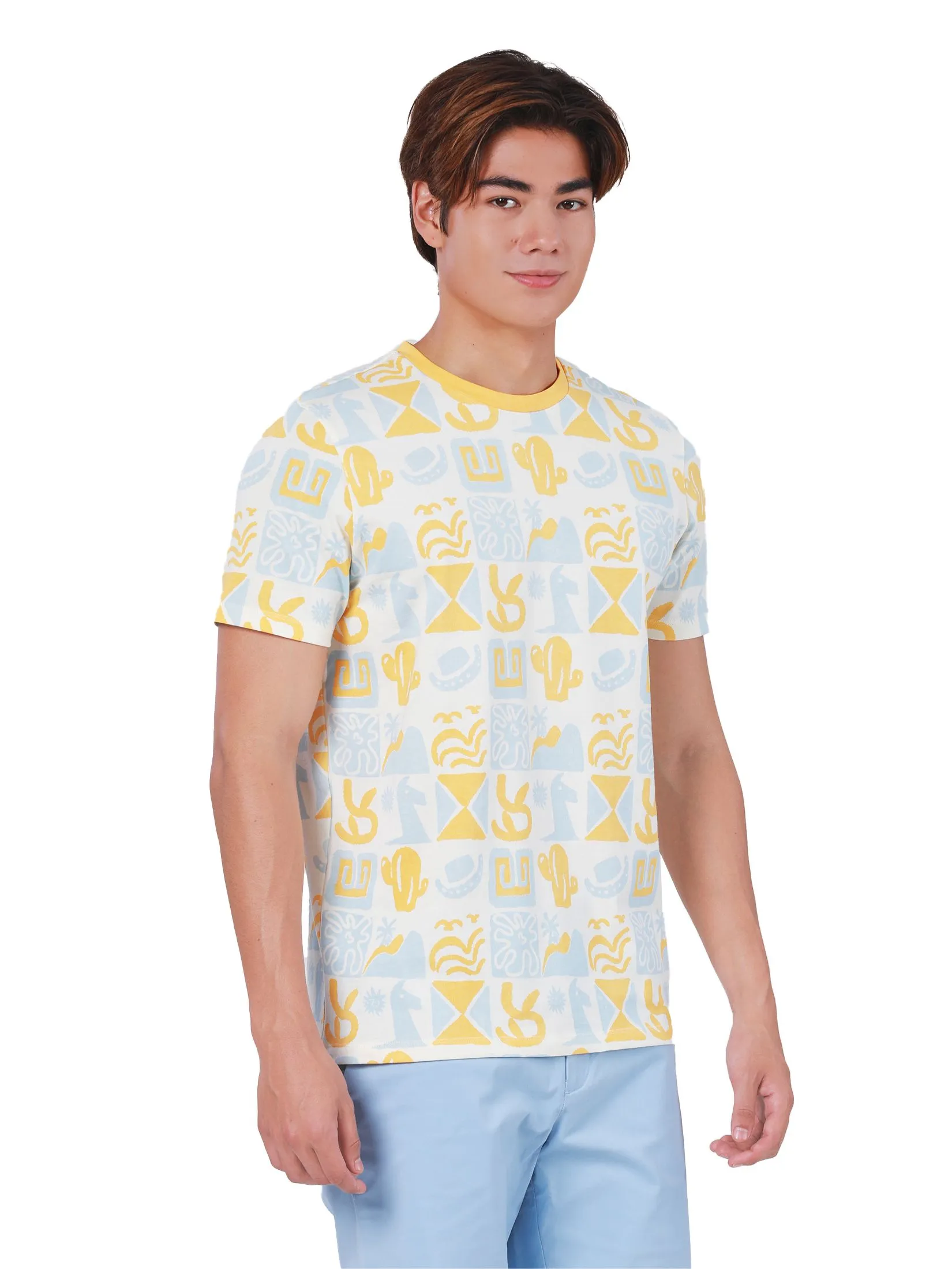 JOHN HENRY Men's T-Shirts (Slim Fit) REJUVENATE VACATION Yellow JOHN HENRY Men's T-Shirts (Slim Fit) REJUVENATE VACATION Yellow