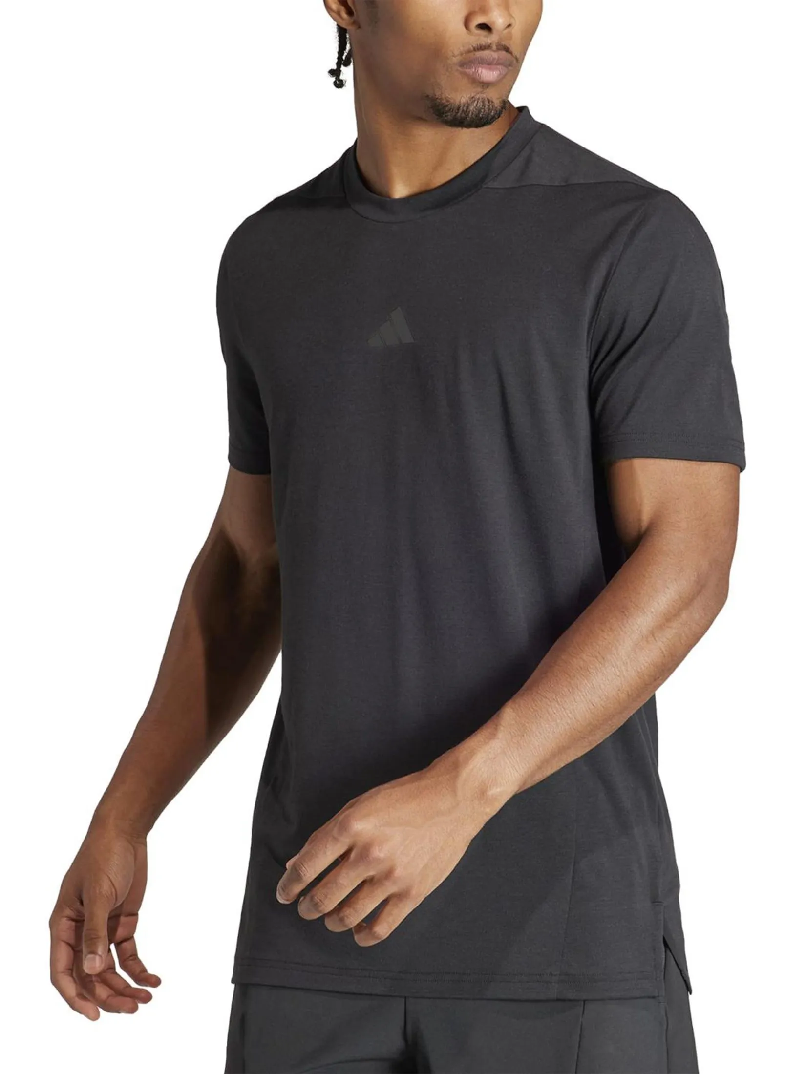 ADIDAS Men T-Shirt Designed For Training Workout Black ADIDAS Men T-Shirt Designed For Training Workout Black
