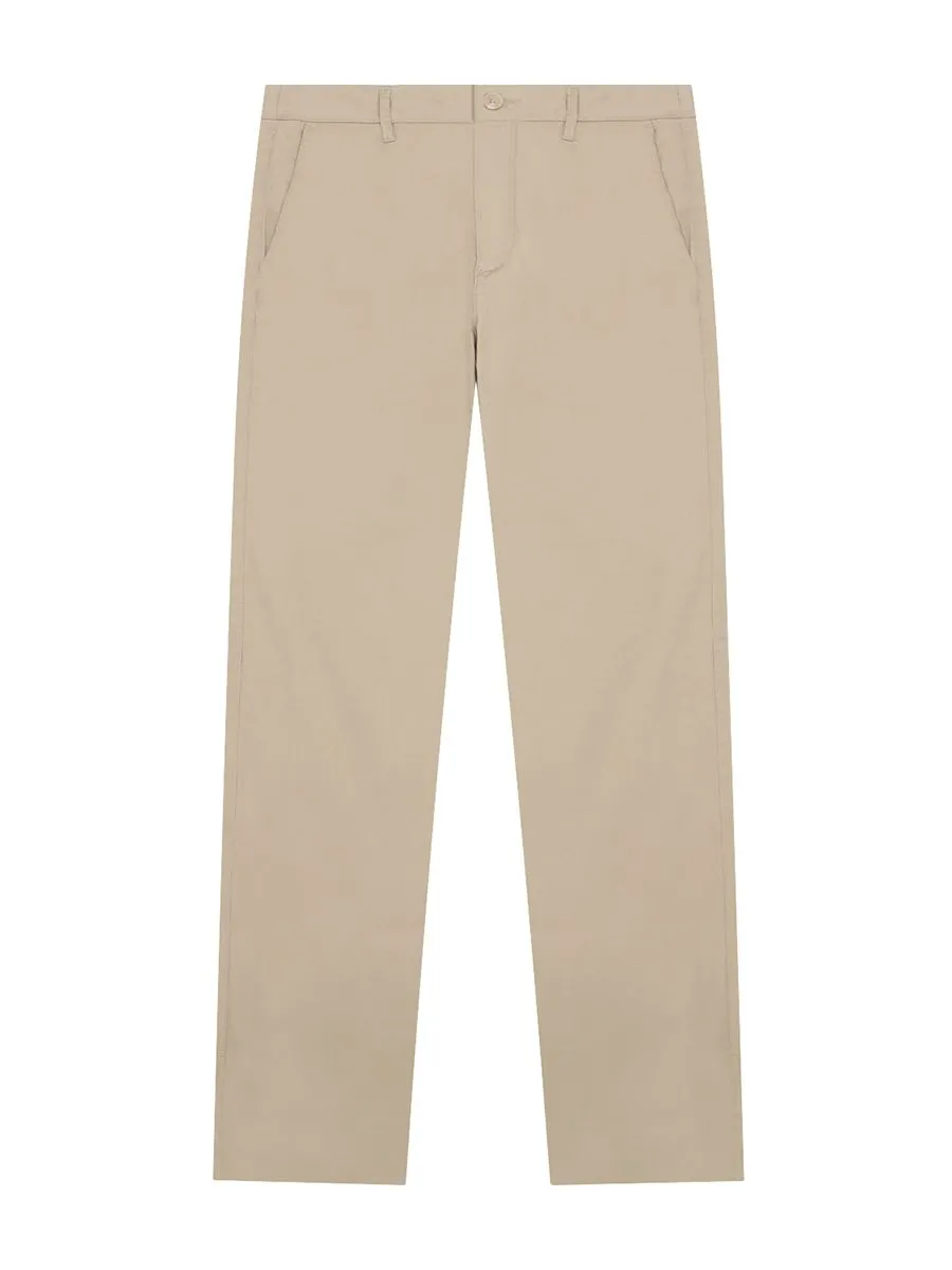 GIORDANO Men's Low-Rise Twill Pants (180 Waistband) Crockery Khaki