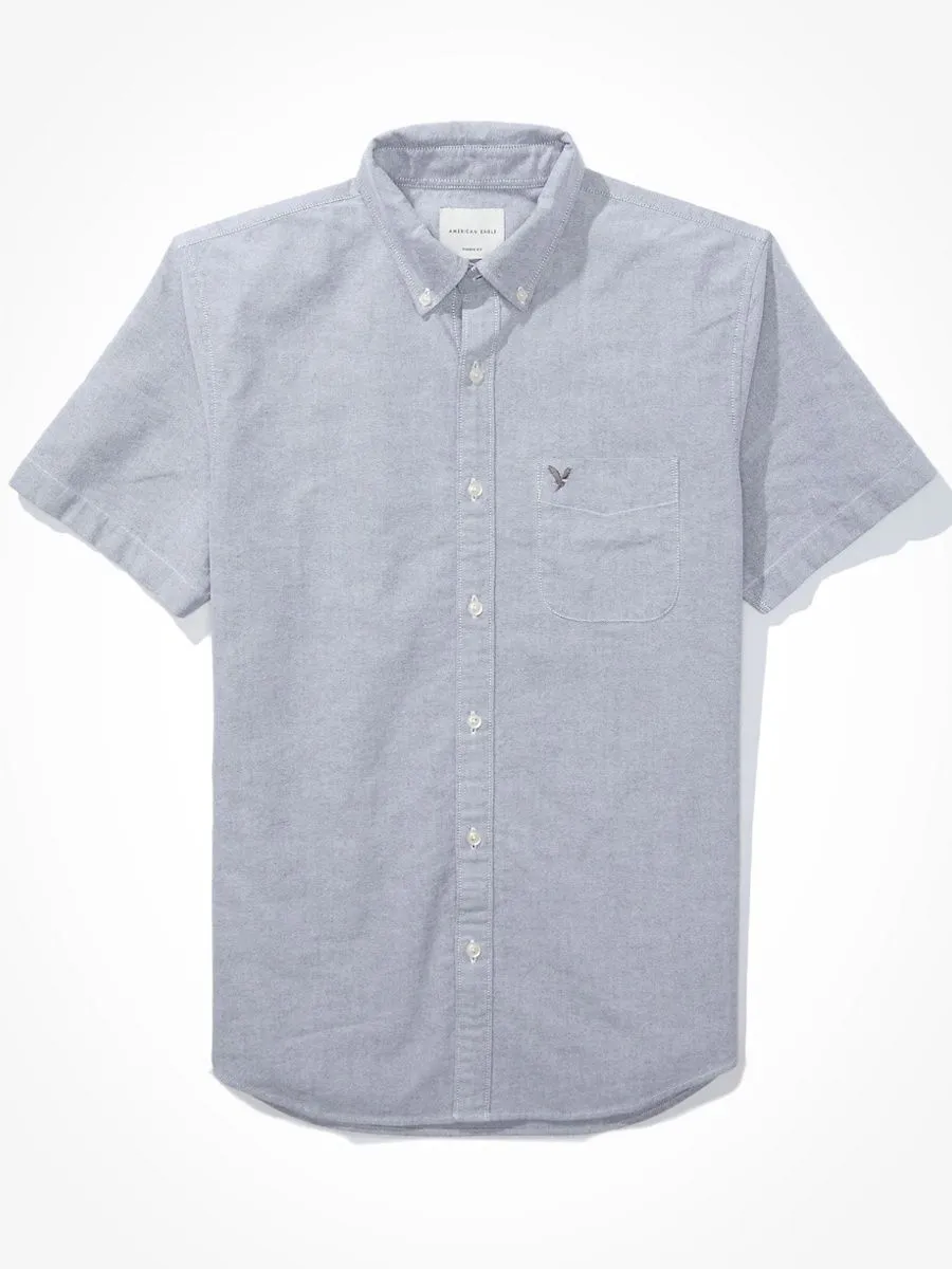 American Eagle 2105 INT SS CF BTD YD SOLID OXFORD W EAGLE 020 GRAY American Eagle 2105 INT SS CF BTD YD SOLID OXFORD W EAGLE 020 GRAY