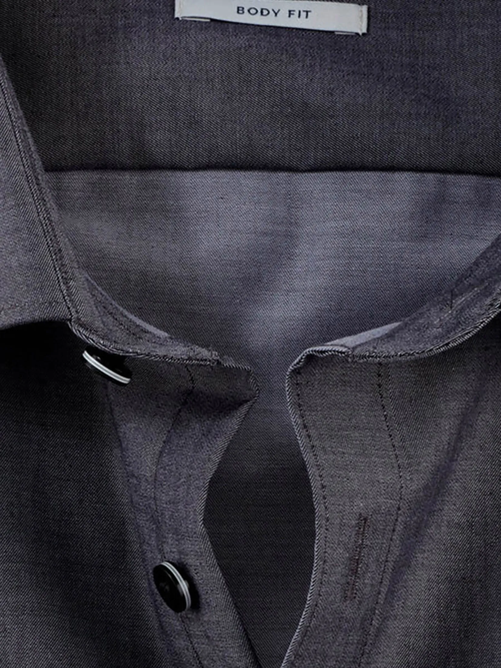 OLYMP MEN SHIRT LONG SLEEVES BUSINESS SHIRT BODY FIT DARK GREY OLYMP MEN SHIRT LONG SLEEVES BUSINESS SHIRT BODY FIT DARK GREY