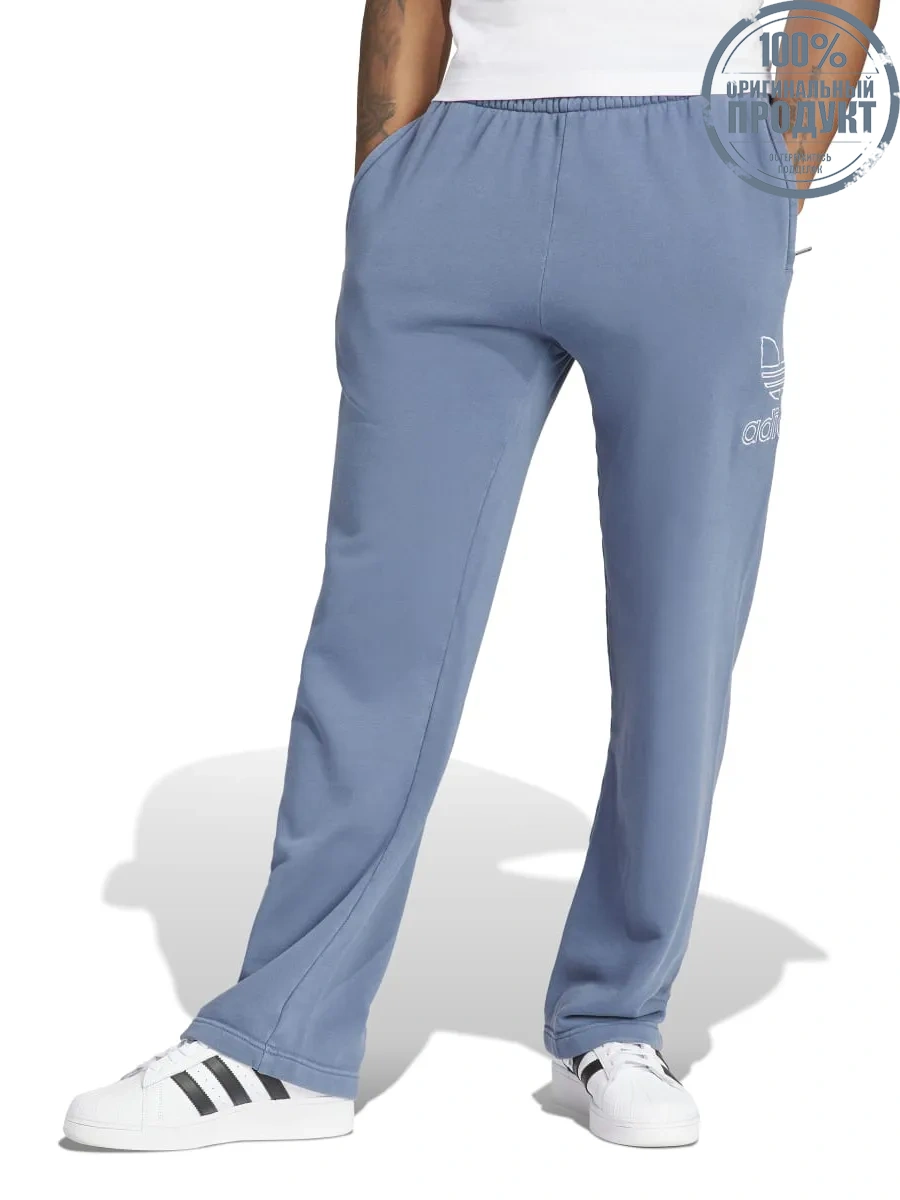 ADIDAS Men Straight Pants Adicolor Outline Trefoil Preloved Ink ADIDAS Men Straight Pants Adicolor Outline Trefoil Preloved Ink