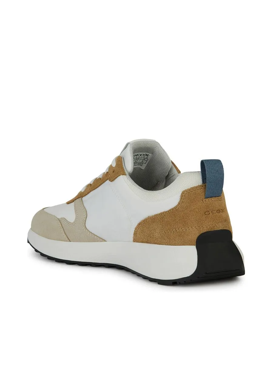 GEOX Men Sneaker U Volpiano LT Taupe/White GEOX Men Sneaker U Volpiano LT Taupe/White