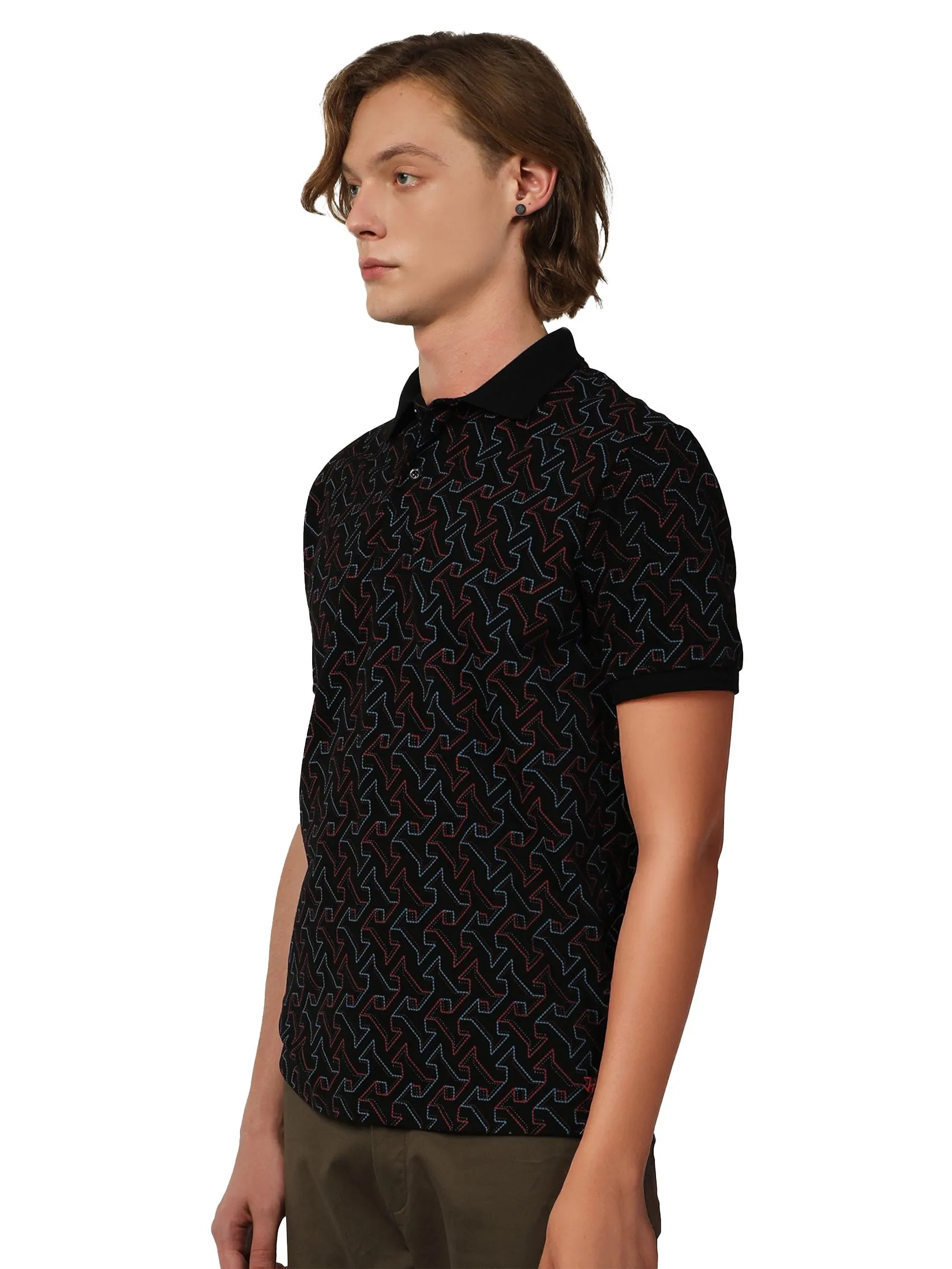 JOHN HENRY Men's Polo (Slim Fit) MERRIMENT Black JOHN HENRY Men's Polo (Slim Fit) MERRIMENT Black