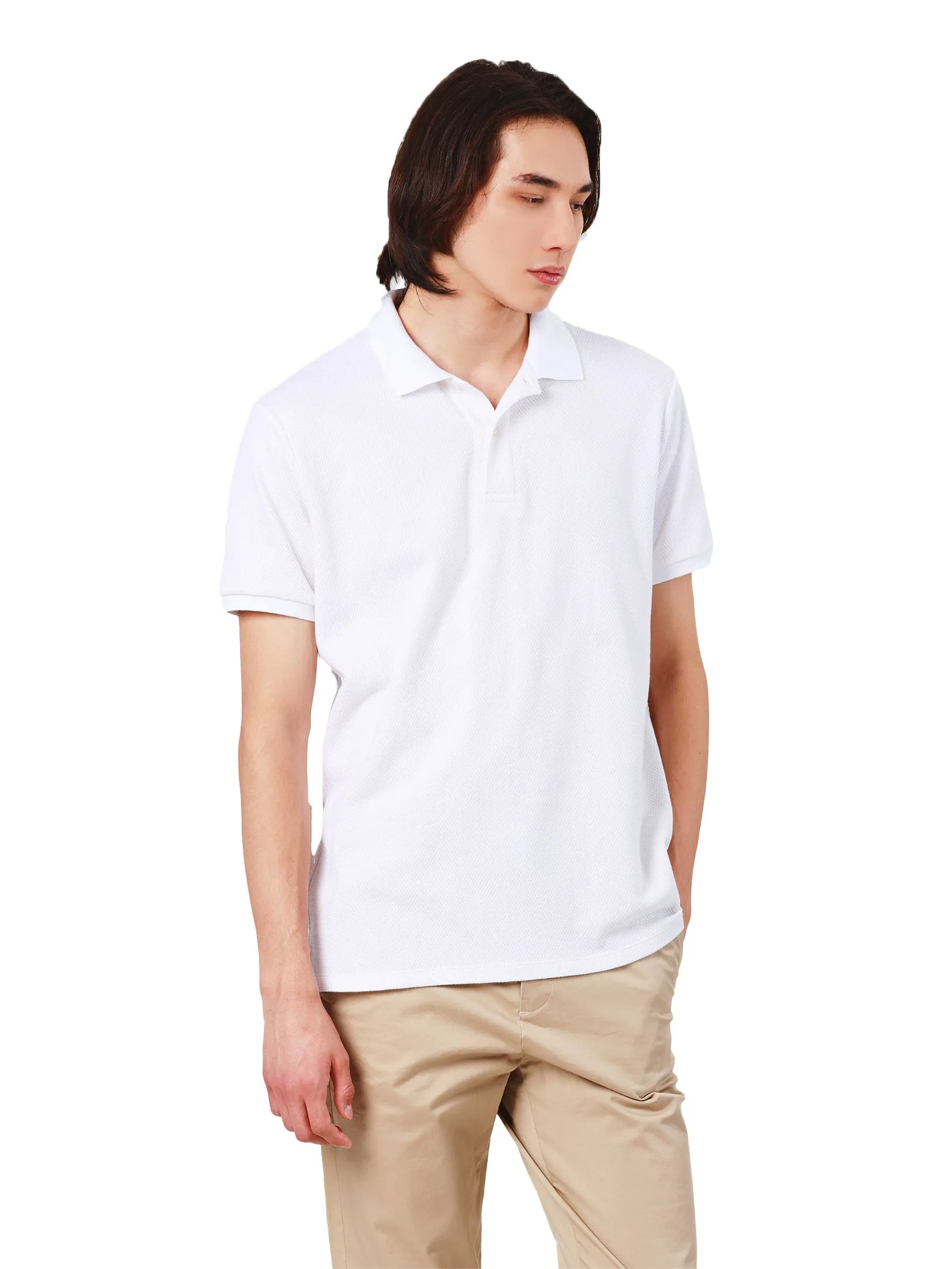JOHN HENRY Men's Polo (Slim Fit) Rejuvenate Vacation Off White JOHN HENRY Men's Polo (Slim Fit) Rejuvenate Vacation Off White