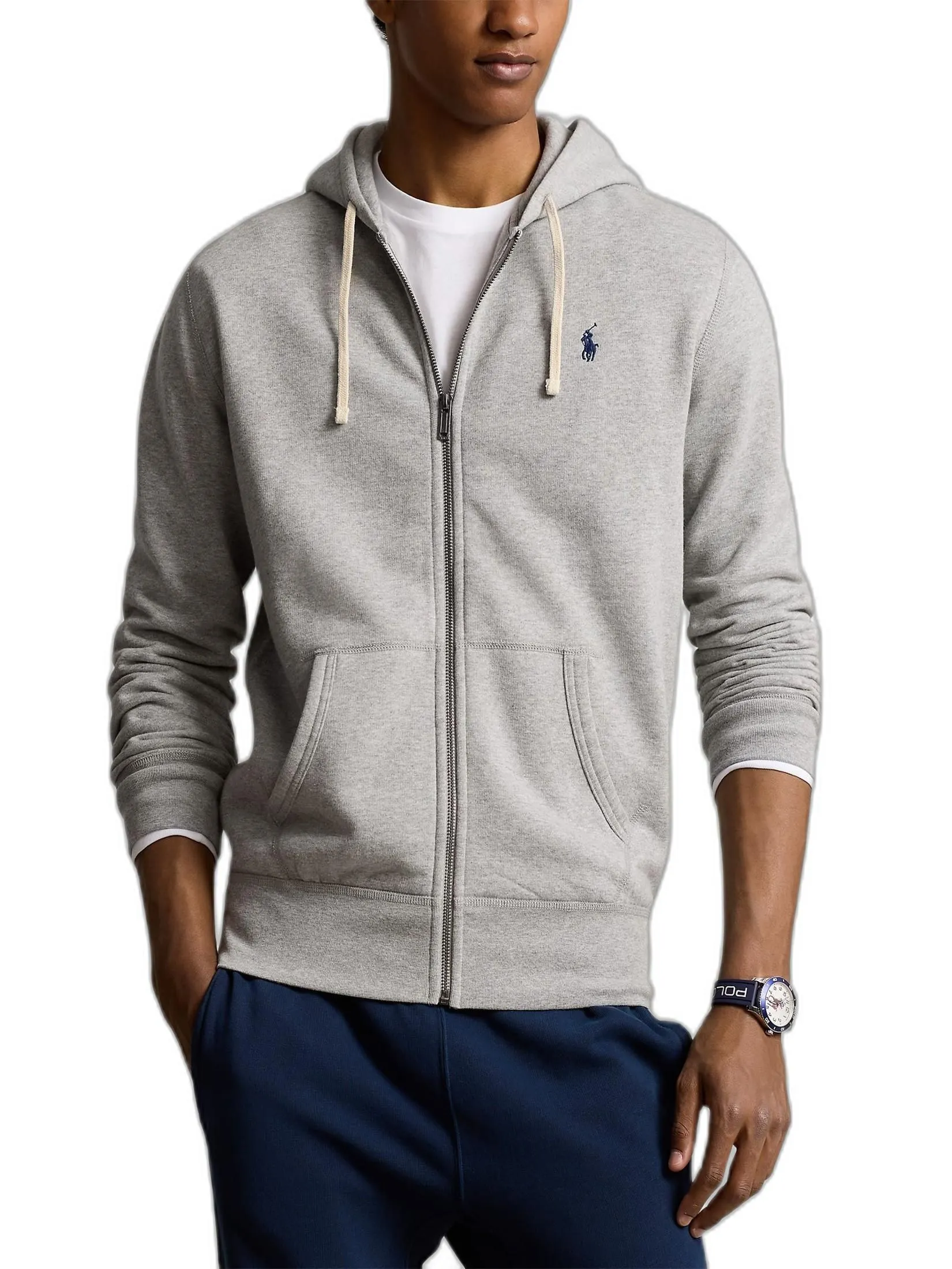 POLO RALPH LAUREN Men Jacket-The RL Fleece Hoodie MNPOKNI16821624-Grey POLO RALPH LAUREN Men Jacket-The RL Fleece Hoodie MNPOKNI16821624-Grey