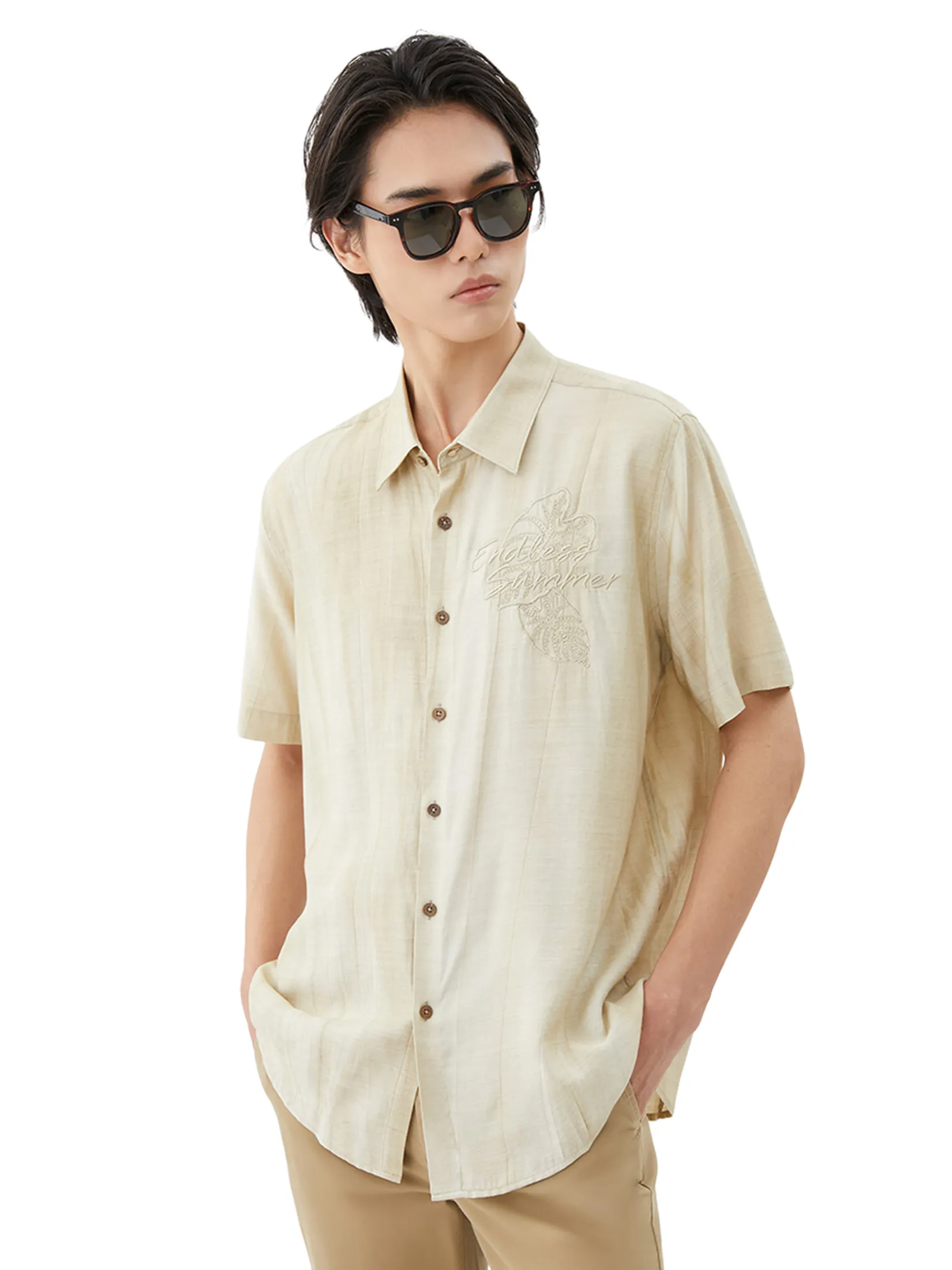 DAPPER DAPPER Endless Summer Shirt Beige