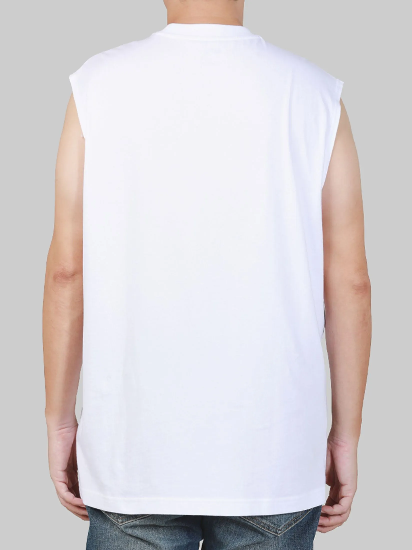 LEE Men's Tee Sleeveless Lee Smiley Collection Comfort Fit White LEE Men's Tee Sleeveless Lee Smiley Collection Comfort Fit White