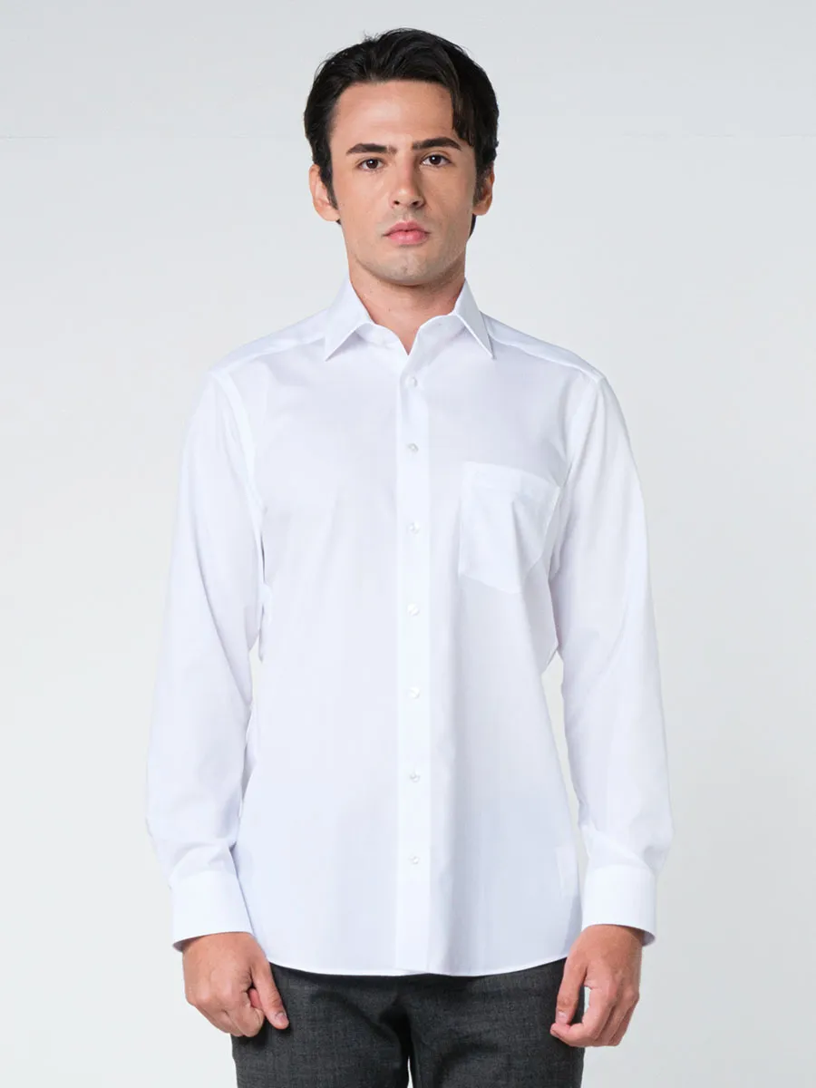 OLYMP MEN SHIRT LONG SLEEVES MODERN FIT WHITE OLYMP MEN SHIRT LONG SLEEVES MODERN FIT WHITE
