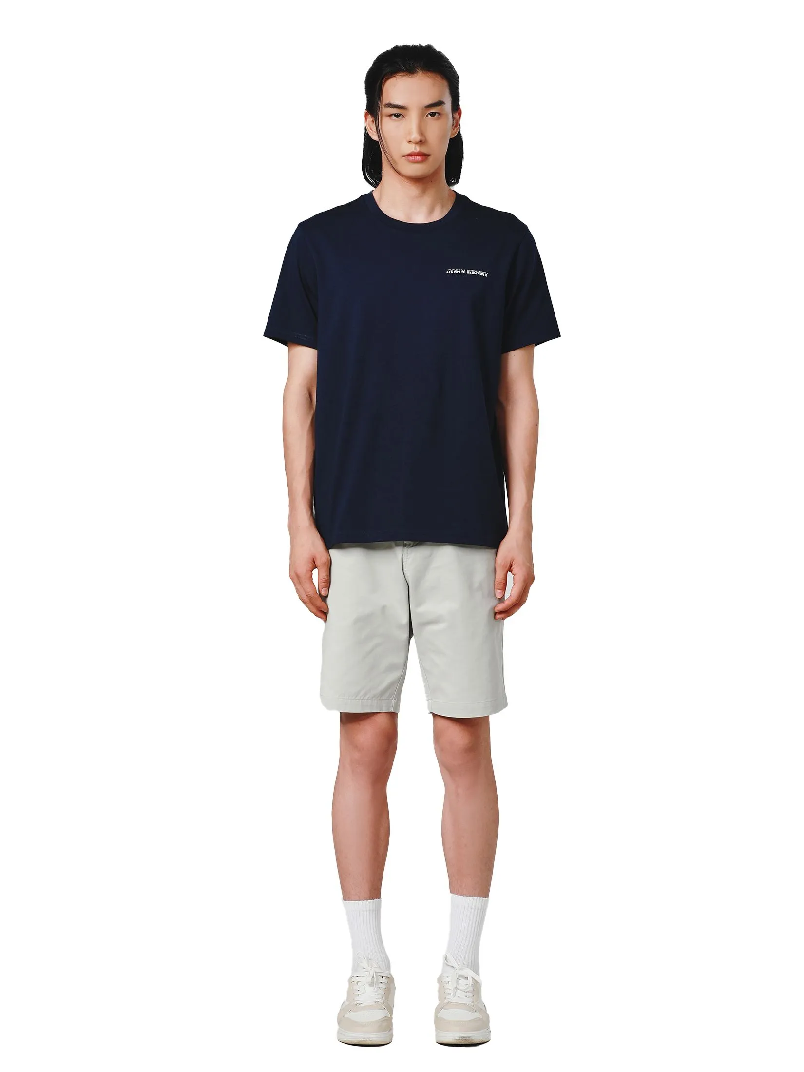 JOHN HENRY Men's T-Shirts (Slim Fit) DENIM Navy JOHN HENRY Men's T-Shirts (Slim Fit) DENIM Navy