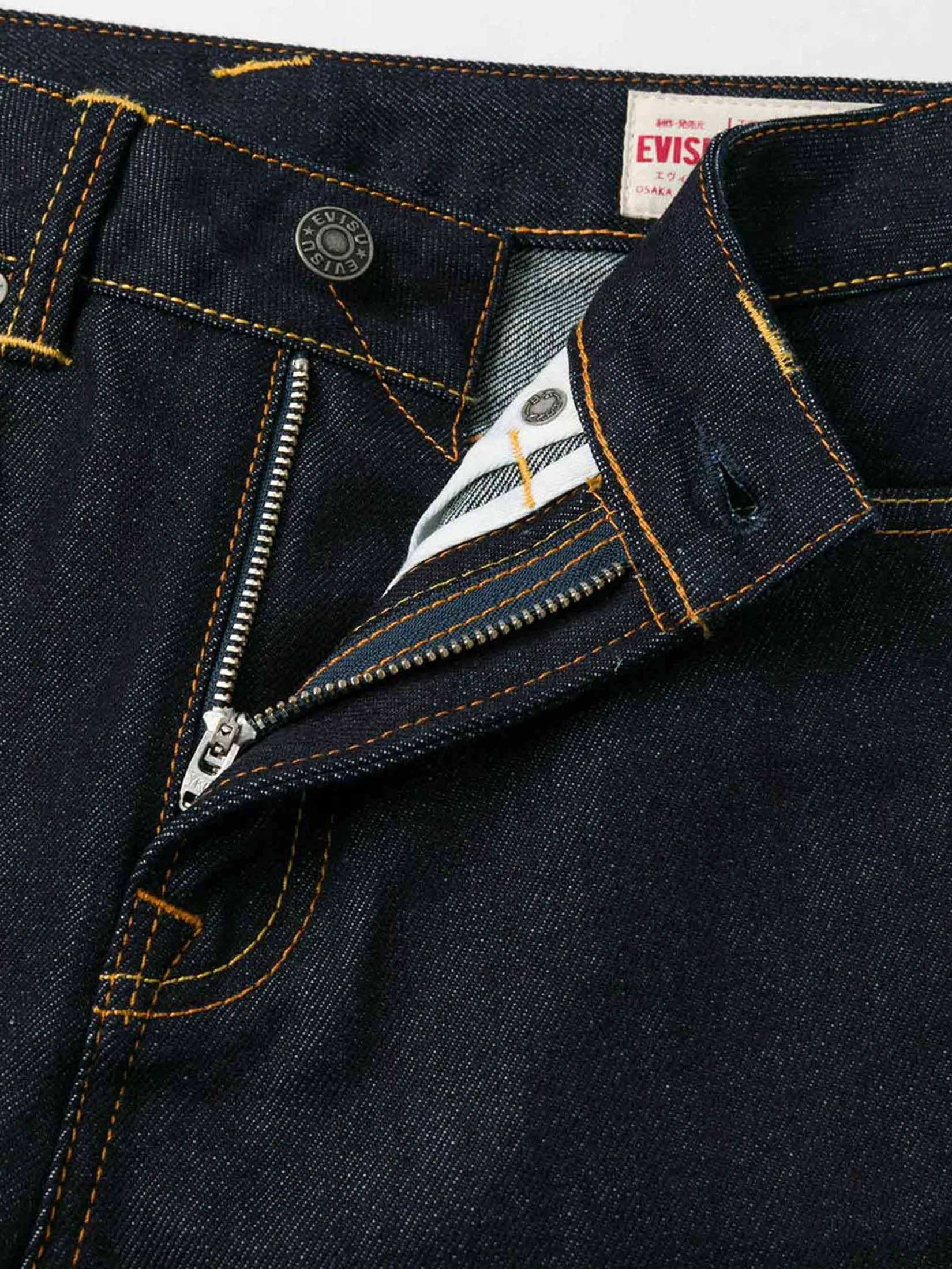 EVISU Women Jeans Seagull Embroidery with Metal Studs Relax Fit Navy EVISU Women Jeans Seagull Embroidery with Metal Studs Relax Fit Navy