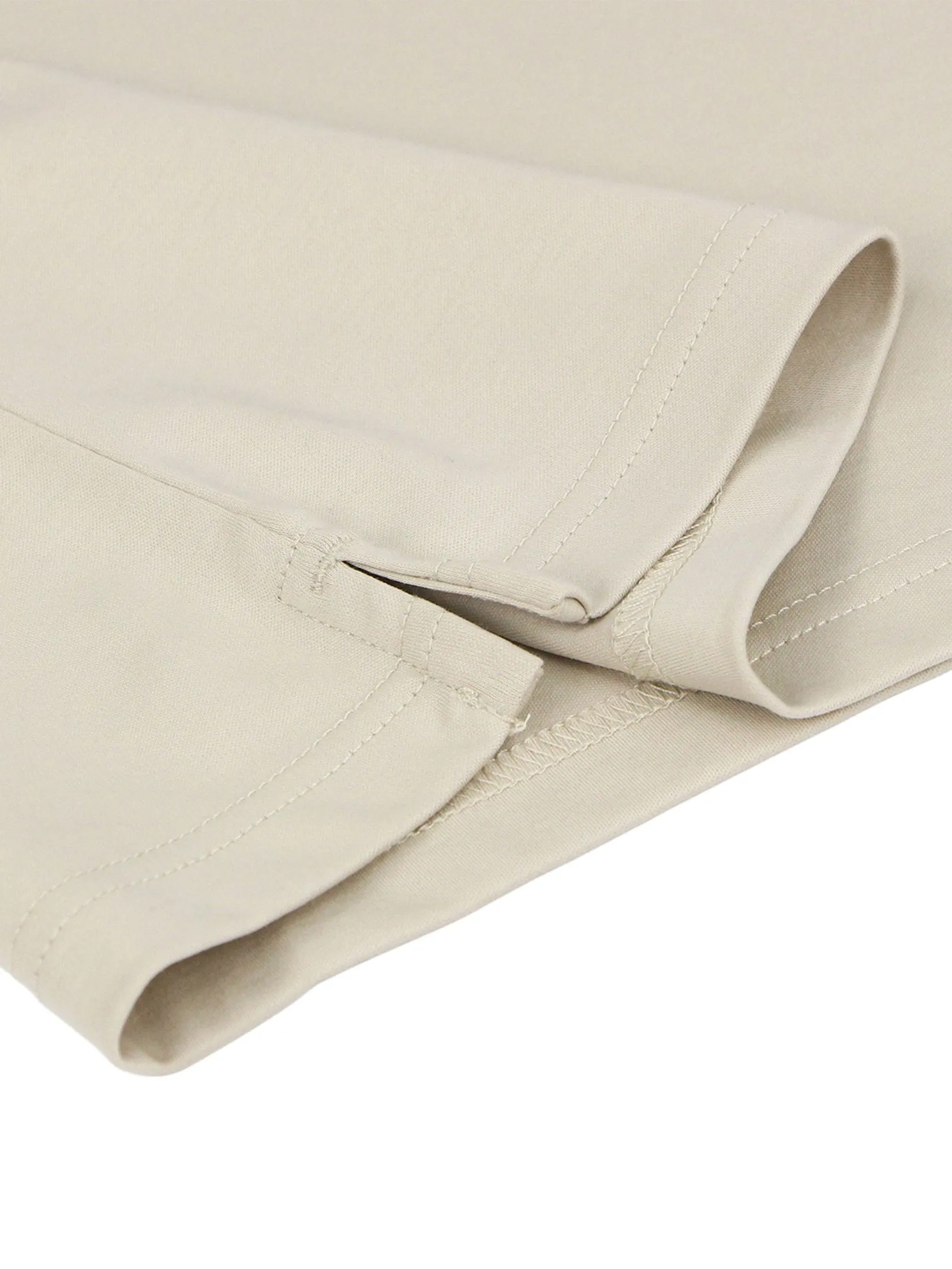 GIORDANO Men's Slim Interlock Plain Polo (Liquid Touch) Creamware khaki GIORDANO Men's Slim Interlock Plain Polo (Liquid Touch) Creamware khaki