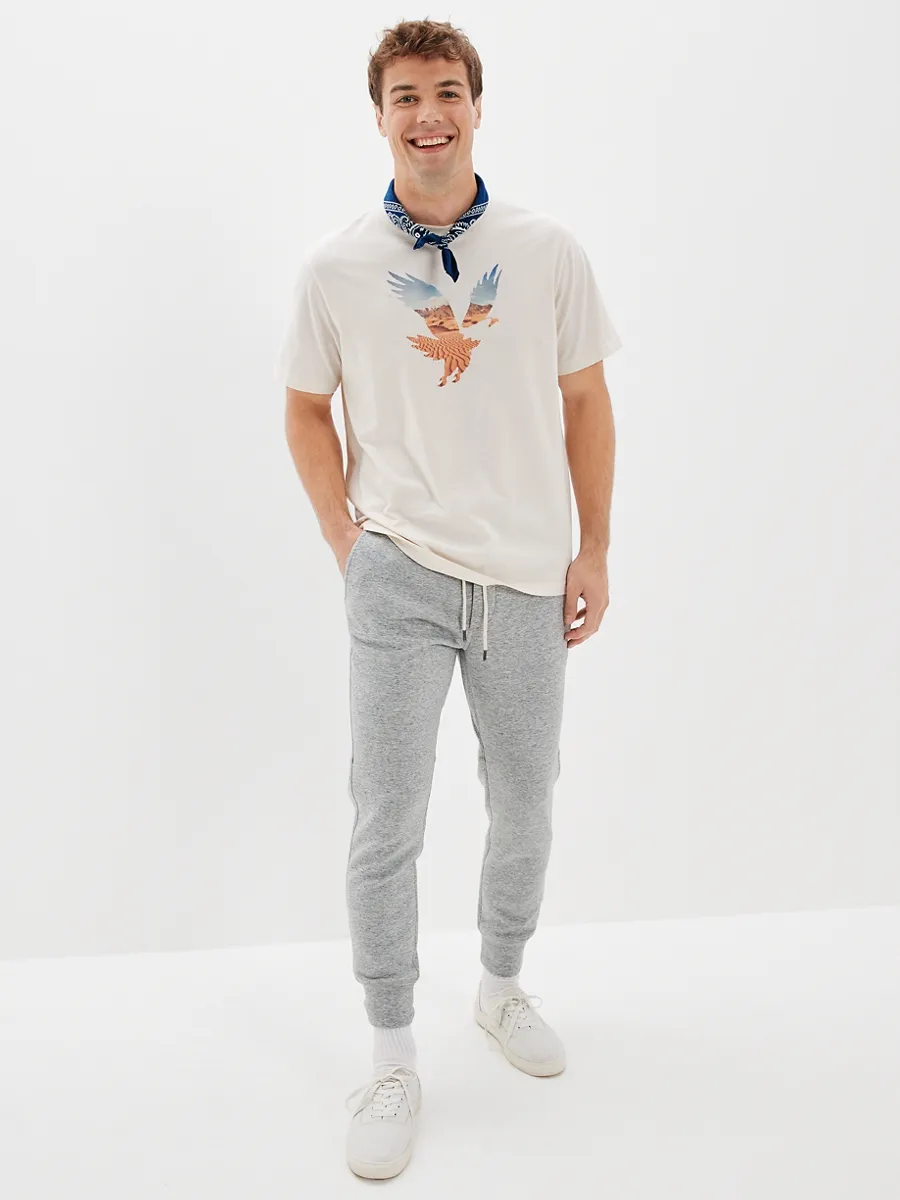 American Eagle MEN SS SET IN TEE- PC DYE + SERIOUSLY SOFT WASH  CREAM American Eagle MEN SS SET IN TEE- PC DYE + SERIOUSLY SOFT WASH  CREAM