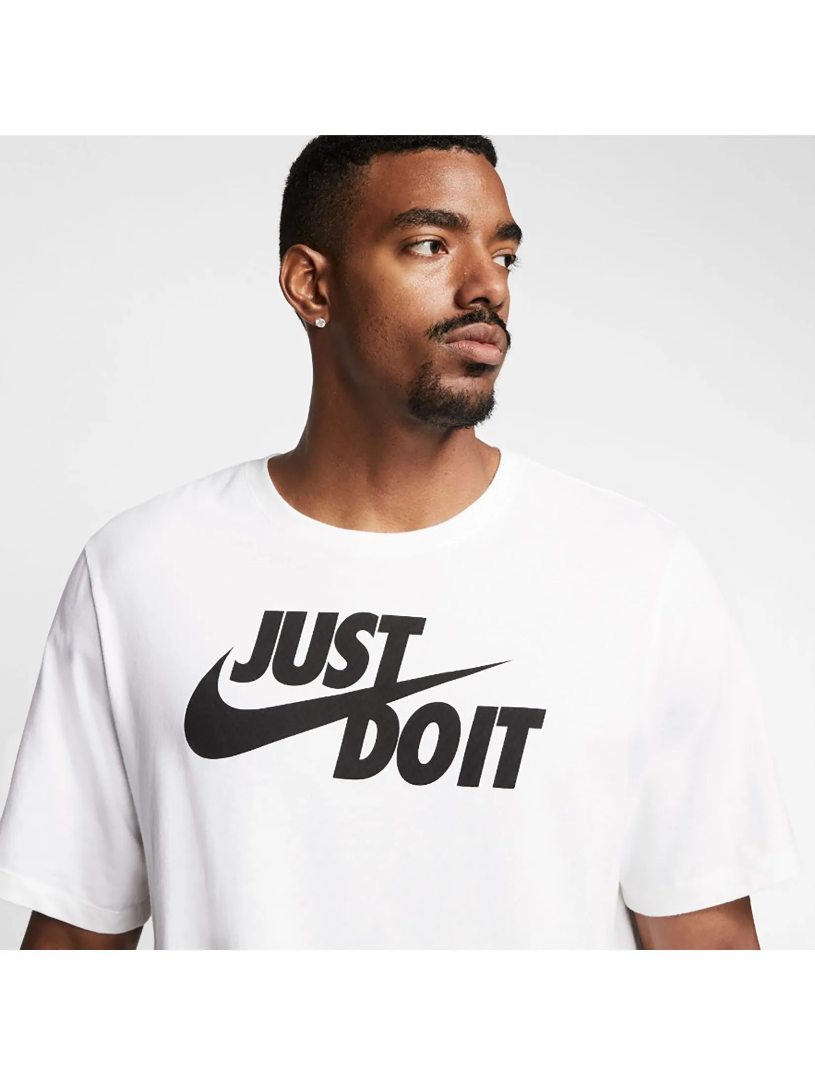NIKE Men T-Shirt Sportswear JDI White/Black NIKE Men T-Shirt Sportswear JDI White/Black