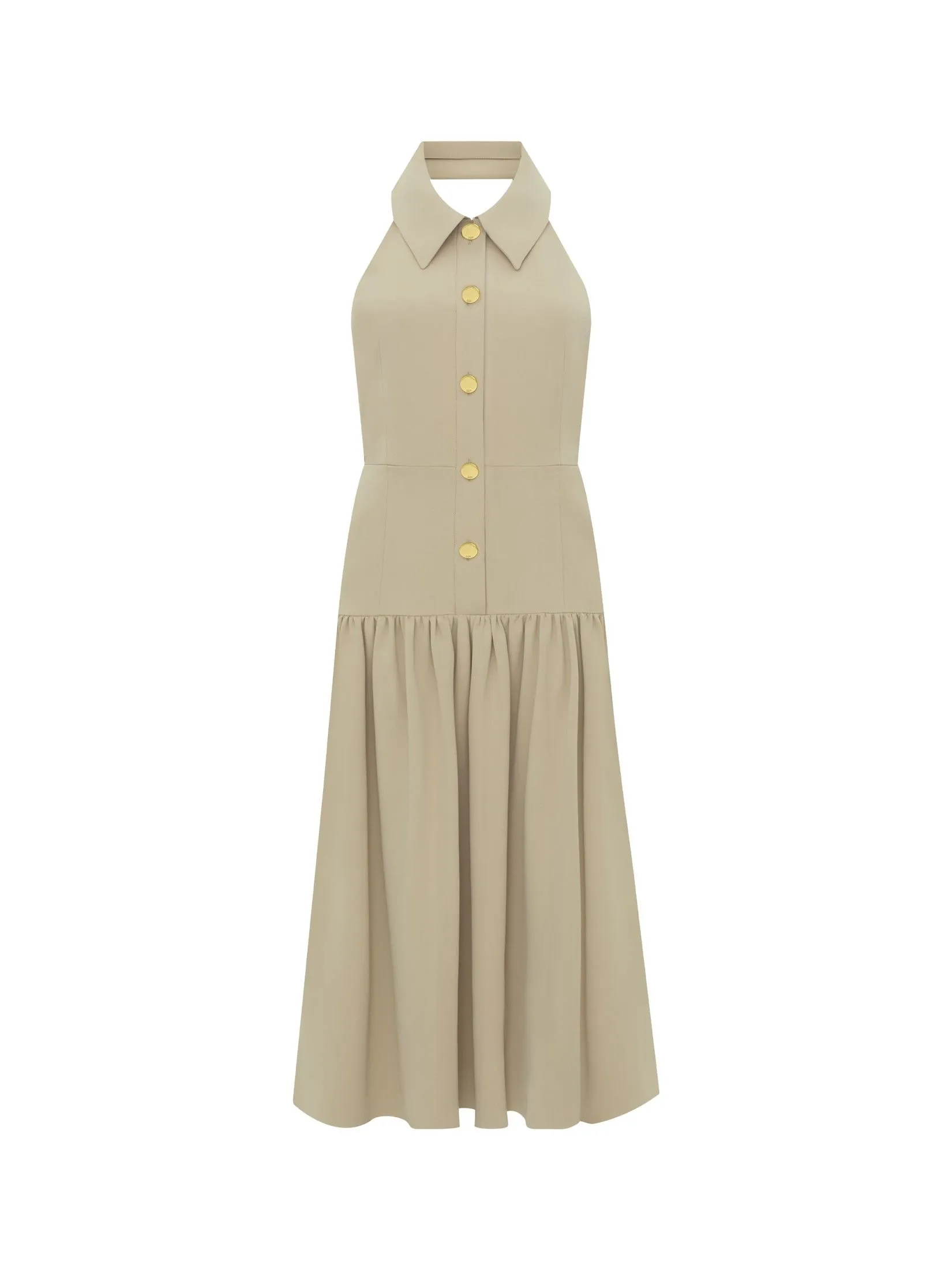 ASV (AW24) Breonna Halterneck Women Dress Beige ASV (AW24) Breonna Halterneck Women Dress Beige