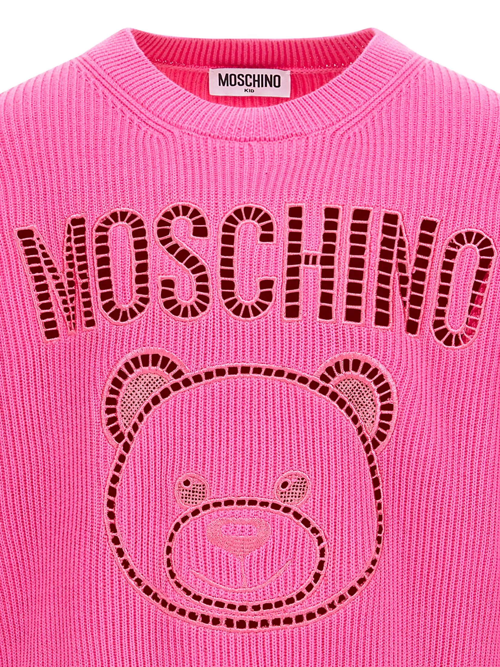 MOSCHINO KID Unisex Kids Sweatshirt Long Sleeves Pink MOSCHINO KID Unisex Kids Sweatshirt Long Sleeves Pink
