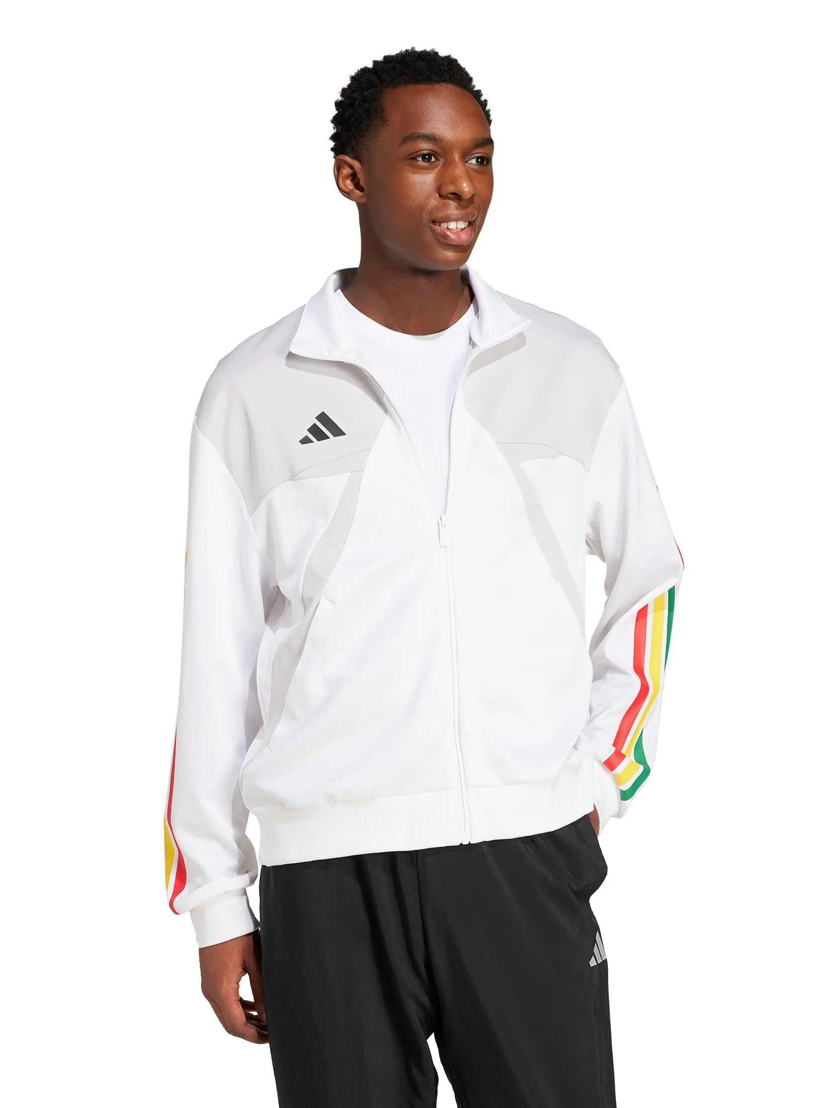 ADIDAS Men Track Top House of Tiro Nations Pack JC8018 White ADIDAS Men Track Top House of Tiro Nations Pack JC8018 White