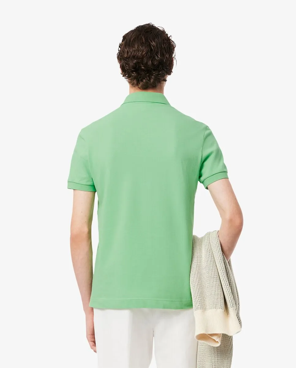 LACOSTE Regular Fit Paris Stretch Piqu  Polo Shirt Green LACOSTE Regular Fit Paris Stretch Piqu  Polo Shirt Green