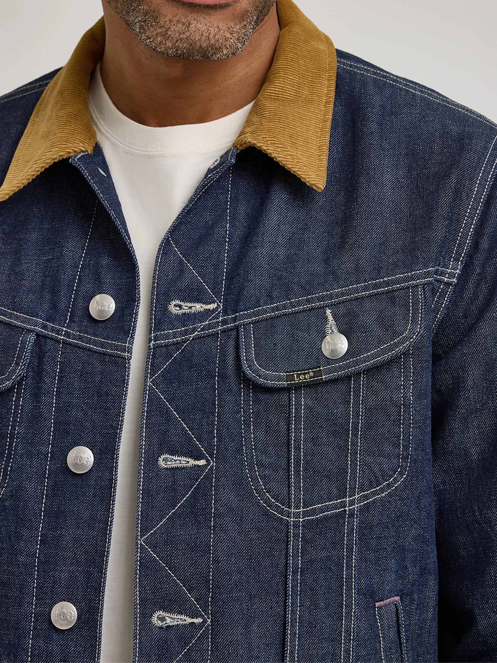 LEE Men's Denim Jacket Lee + Paul Smith Collection Regular Fit Dark Indigo LEE Men's Denim Jacket Lee + Paul Smith Collection Regular Fit Dark Indigo