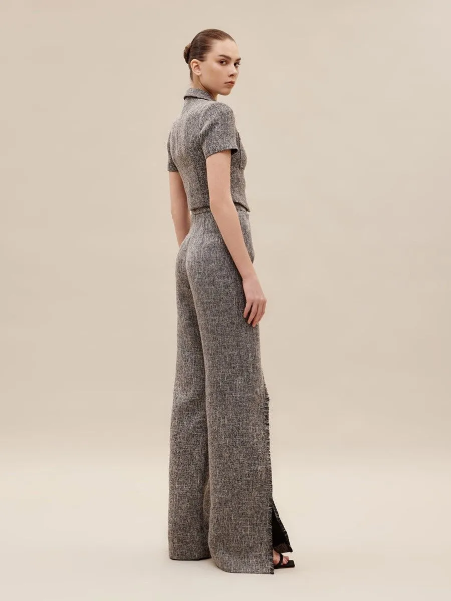 ASAVA ( SS24 )Everly Ruffle High-waisted Women Pants Black ASAVA ( SS24 )Everly Ruffle High-waisted Women Pants Black