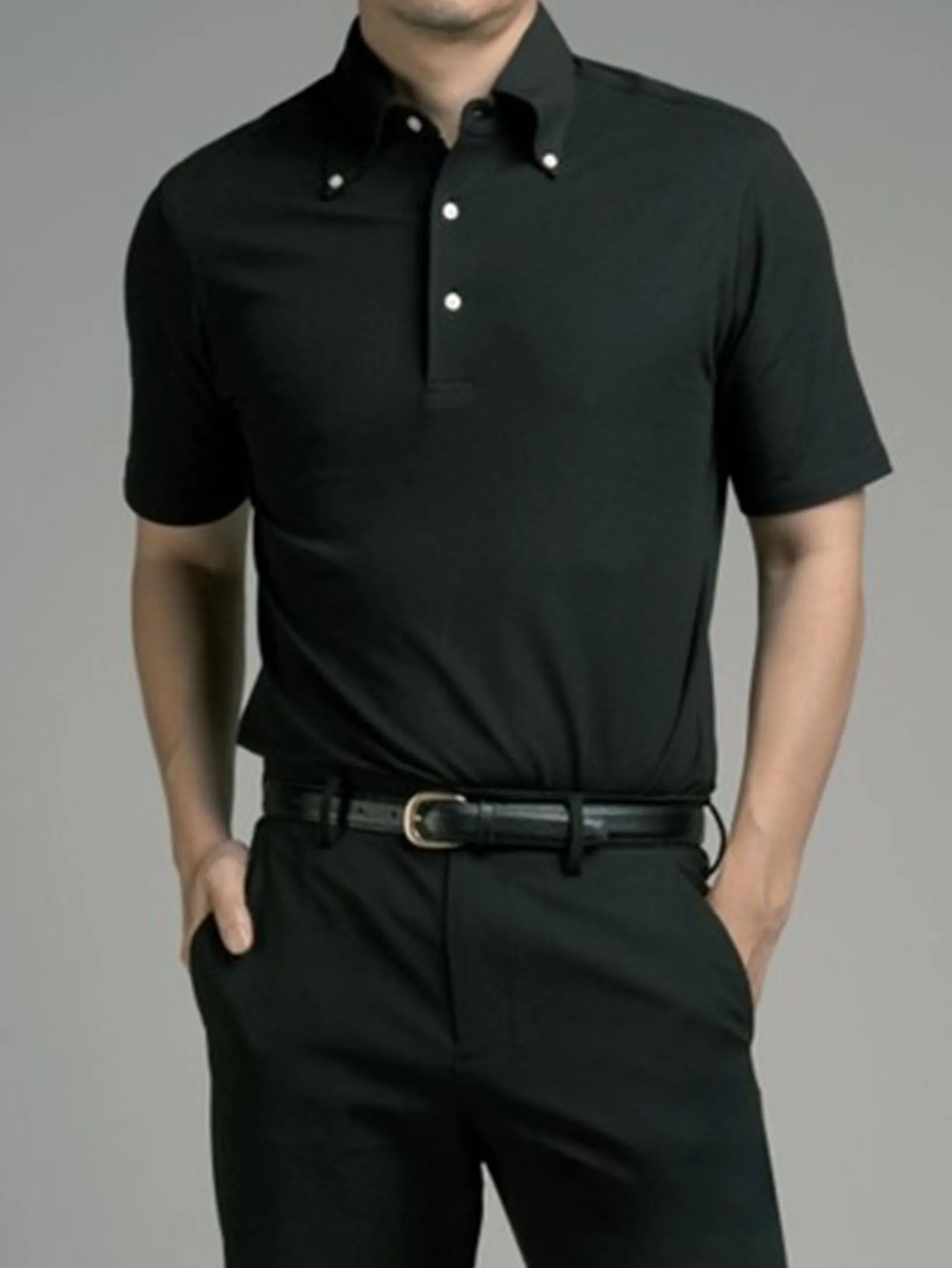 Era-won Men Polo Shirt Collection "Brother" Black Era-won Men Polo Shirt Collection "Brother" Black