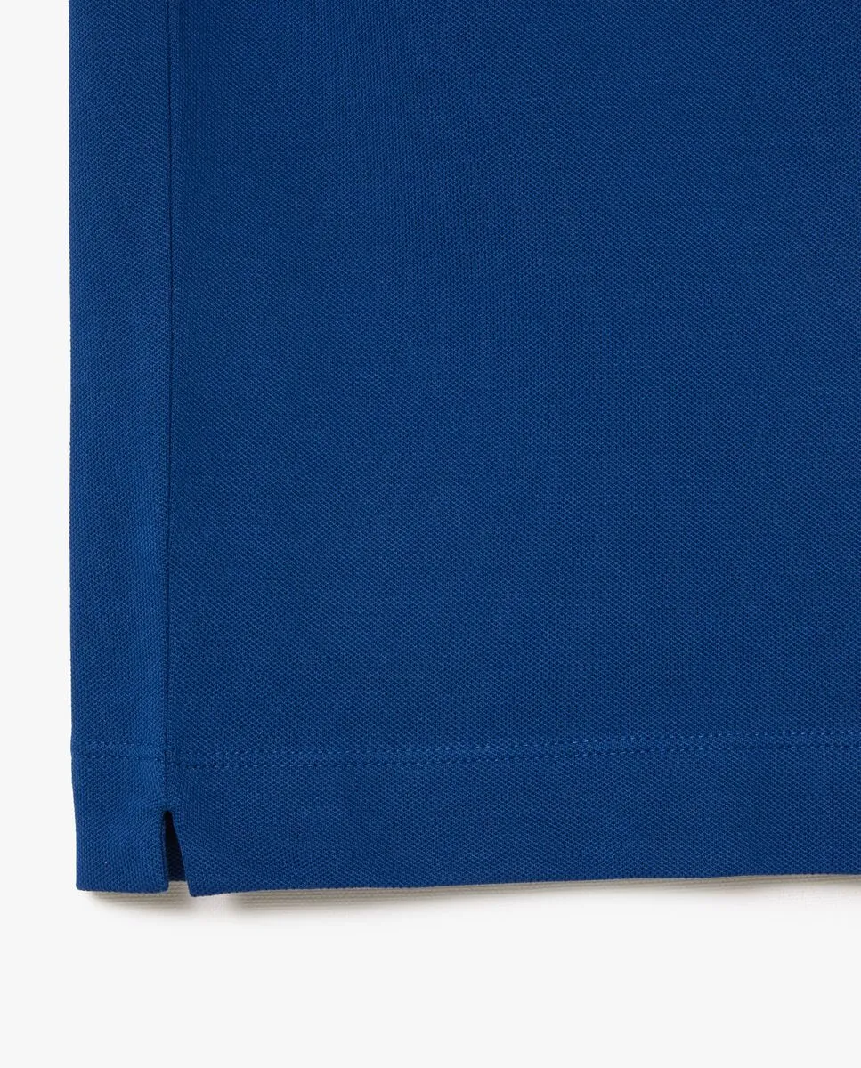 LACOSTE Regular Fit Paris Stretch Piqu  Polo Shirt Blue LACOSTE Regular Fit Paris Stretch Piqu  Polo Shirt Blue