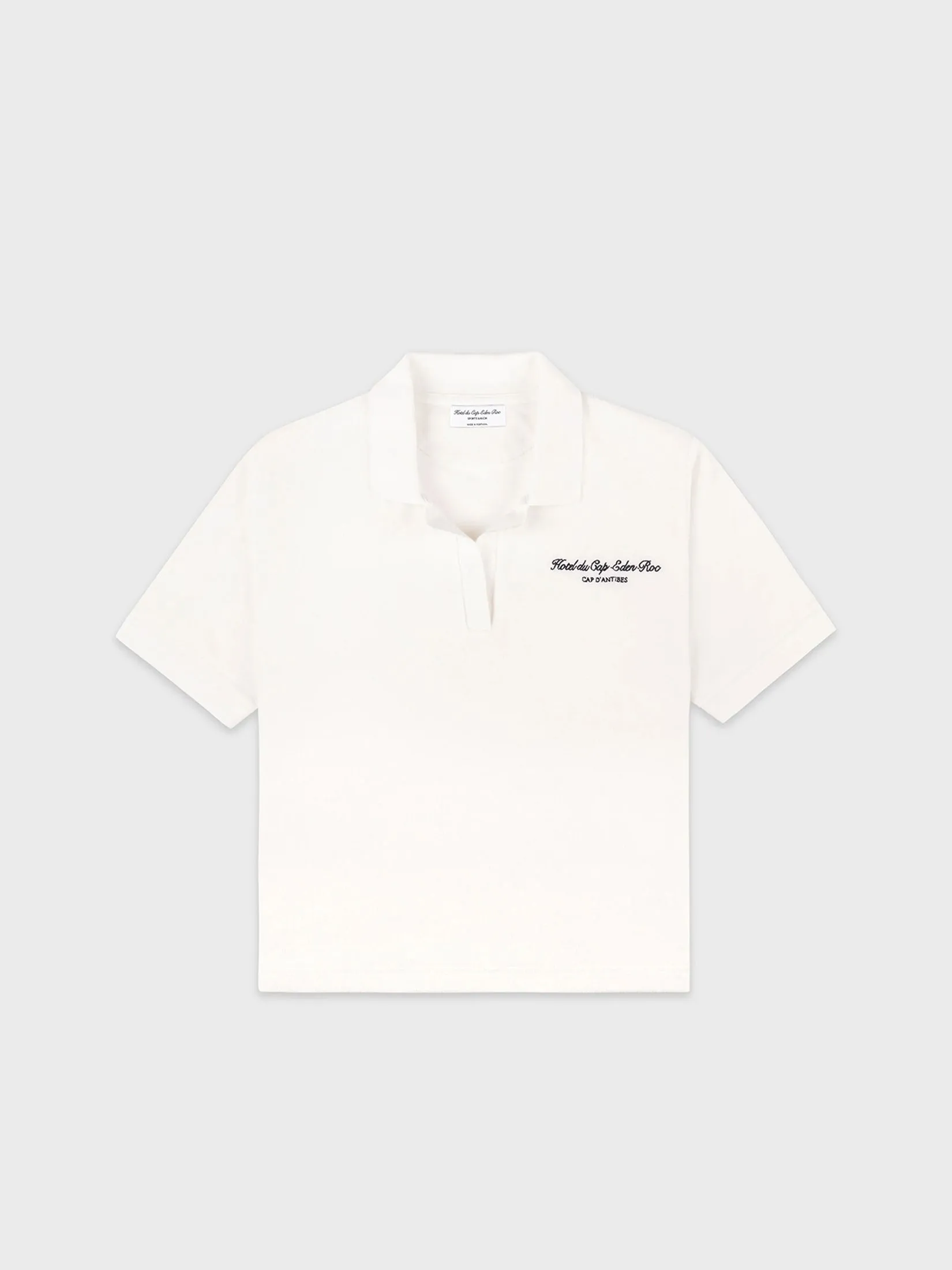 SPORTY & RICH Unisex Polo Eden Script Terry SPORTY & RICH Unisex Polo Eden Script Terry