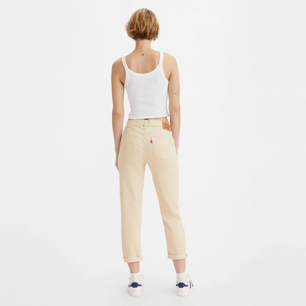 LEVI'S Women's Mid-Rise Boyfriend Jeans 19887-0291 Bleached Sand Twill LEVI'S Women's Mid-Rise Boyfriend Jeans 19887-0291 Bleached Sand Twill