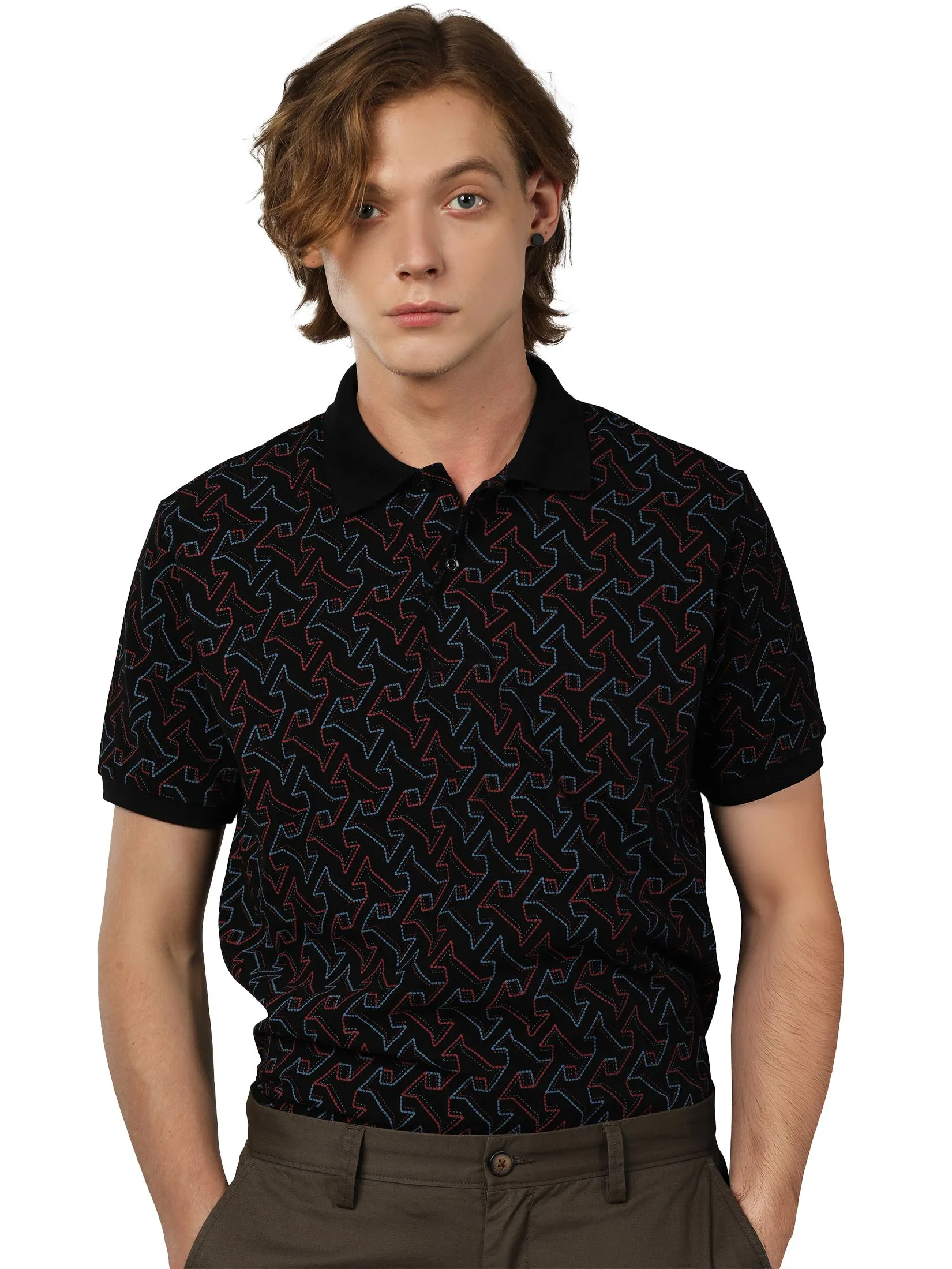 JOHN HENRY Men's Polo (Slim Fit) MERRIMENT Black JOHN HENRY Men's Polo (Slim Fit) MERRIMENT Black
