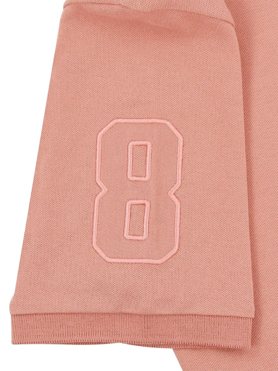GIORDANO Men's Pique Slim Fit Embroidery Napoleon Polo  Rose Dawn Pink GIORDANO Men's Pique Slim Fit Embroidery Napoleon Polo  Rose Dawn Pink
