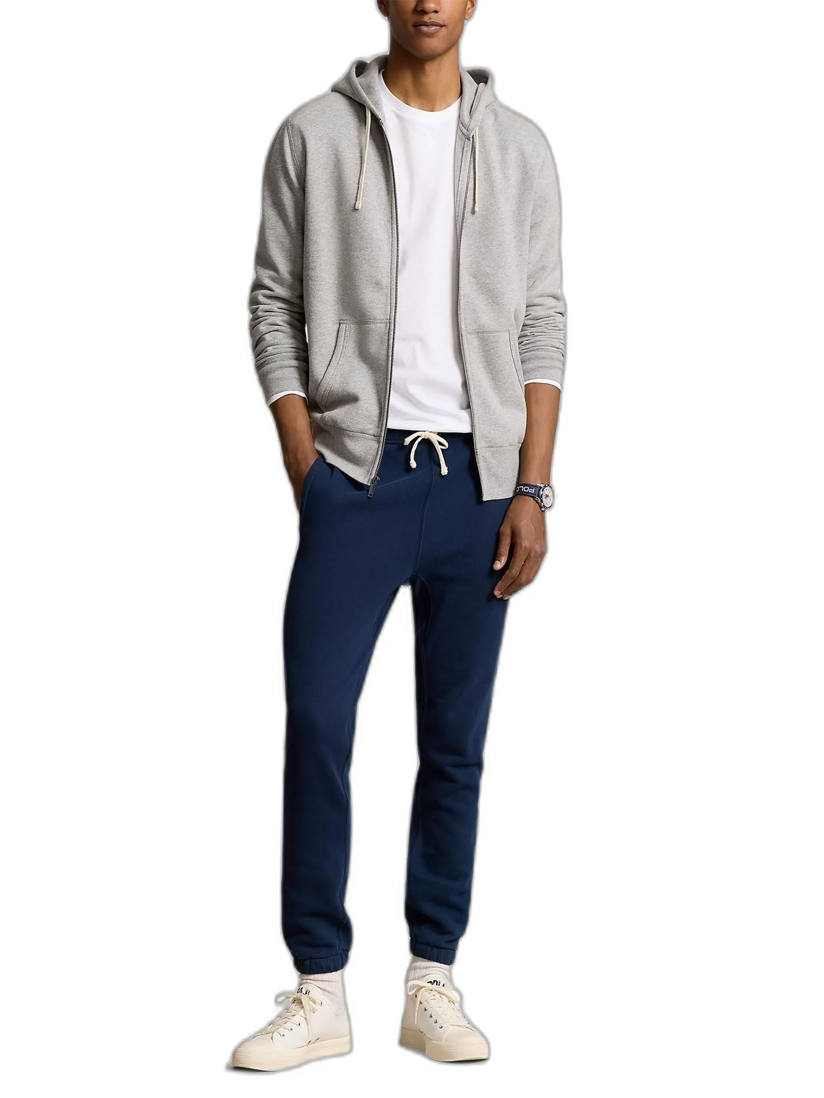 POLO RALPH LAUREN Men Jacket-The RL Fleece Hoodie MNPOKNI16821624-Grey POLO RALPH LAUREN Men Jacket-The RL Fleece Hoodie MNPOKNI16821624-Grey
