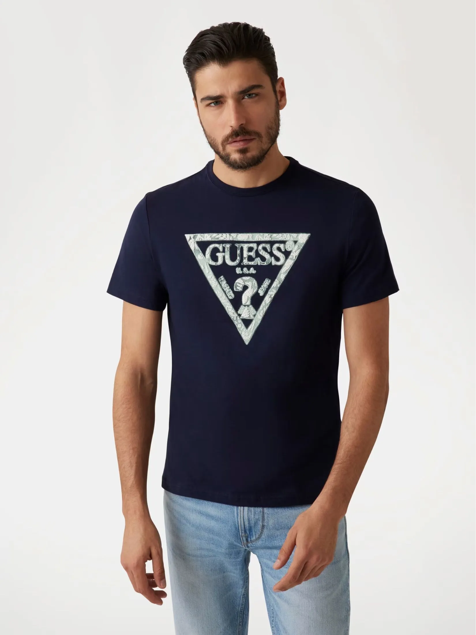 GUESS GUESS MEN  T-Shirt  M5GI06I3Z14  -  Blue GUESS GUESS MEN  T-Shirt  M5GI06I3Z14  -  Blue