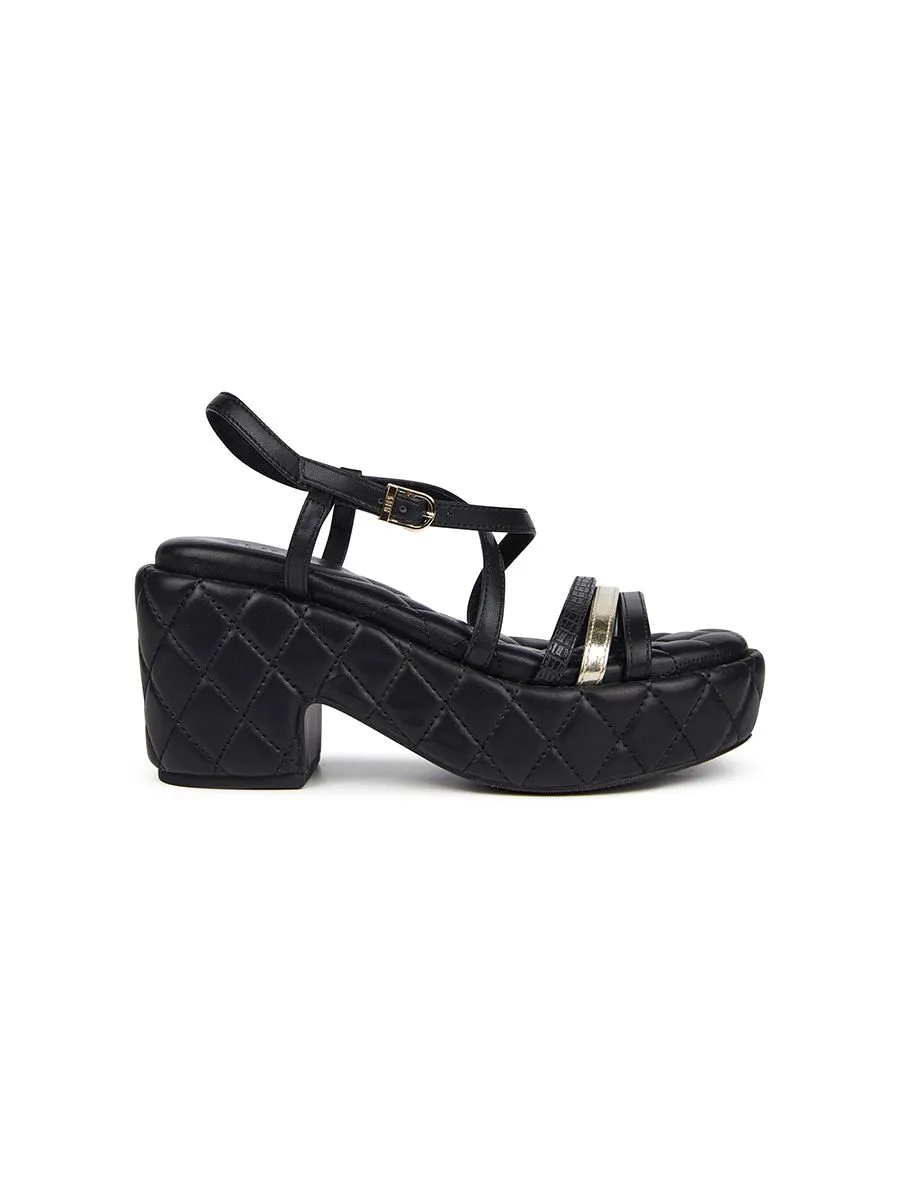 SHU WOMEN  PALETTE SOFT 3" EXOTIC STRAPS - BLACK SHU WOMEN  PALETTE SOFT 3" EXOTIC STRAPS - BLACK