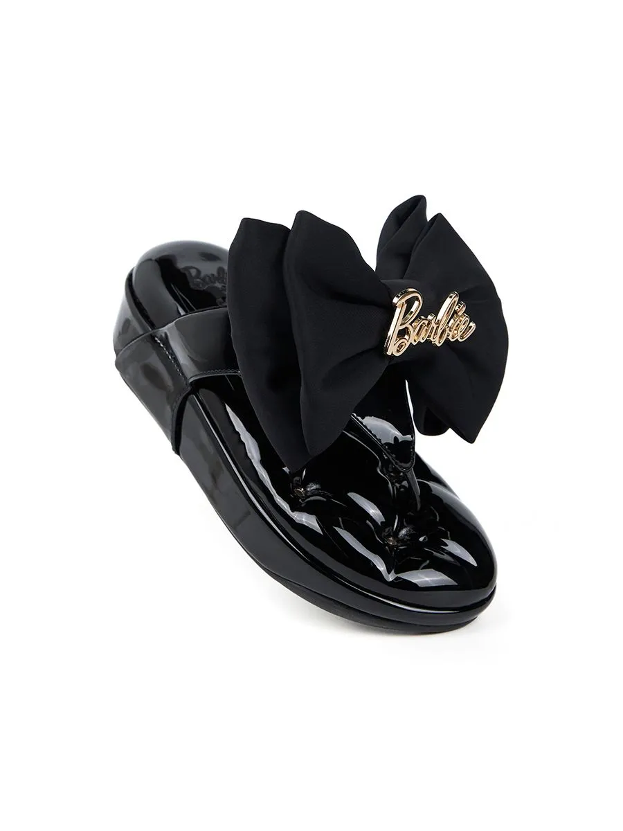 SHU WOMEN  X BARBIE SOFASHOES 2.5" THONGS - GLOSSY BLACK SHU WOMEN  X BARBIE SOFASHOES 2.5" THONGS - GLOSSY BLACK