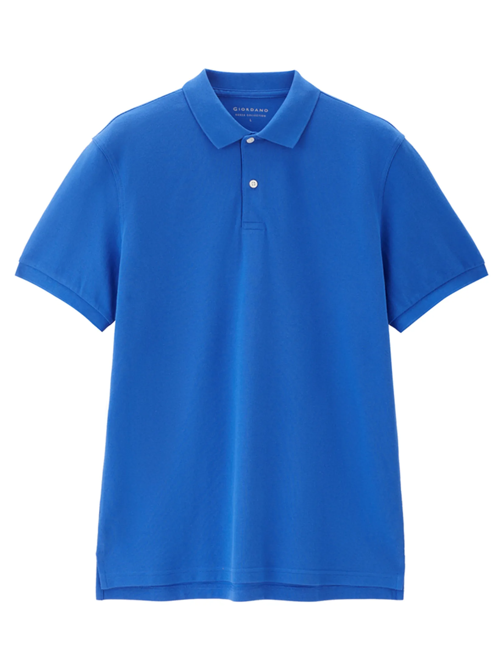 GIORDANO Men s Online Exclusive Pique Polo Shirt (Korea) Blue GIORDANO Men s Online Exclusive Pique Polo Shirt (Korea) Blue