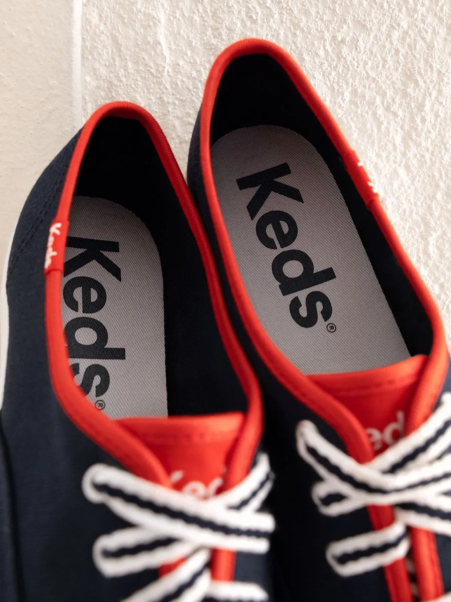 KEDS Women Champion Canvas Varsity Lace Blue KEDS Women Champion Canvas Varsity Lace Blue