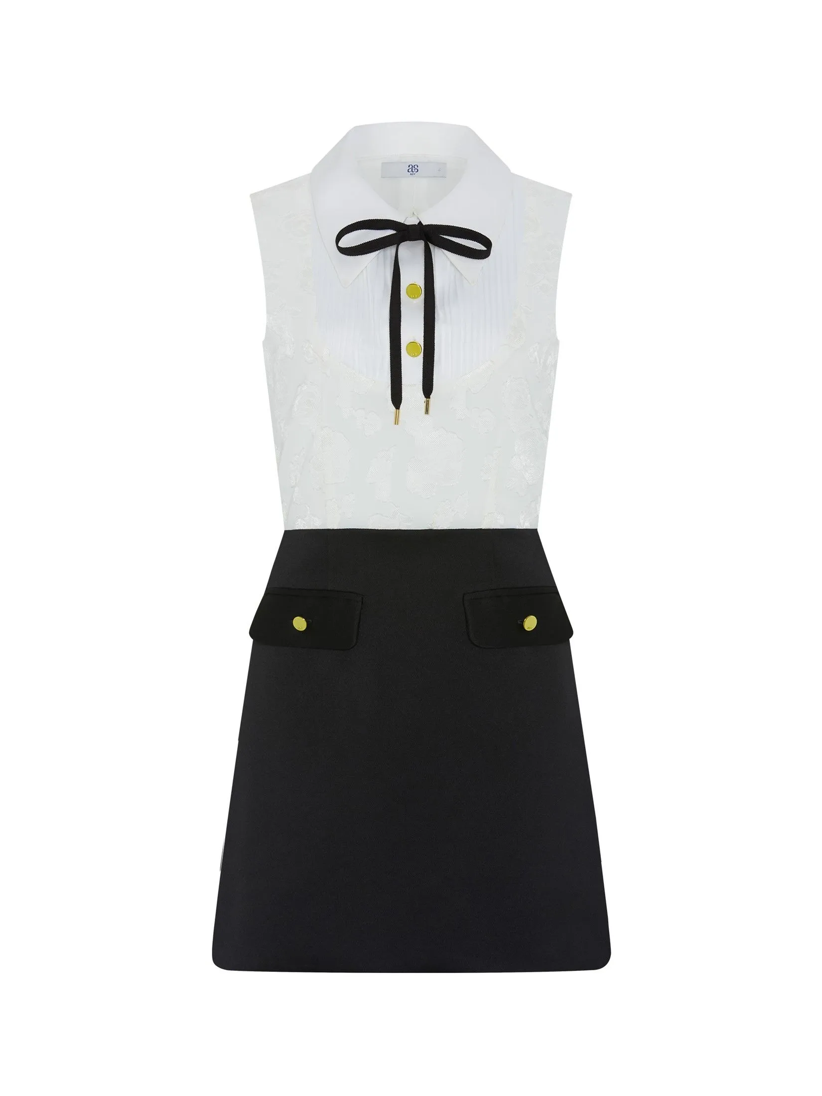 ASV ( PF24 ) Elysia Women Mini Dress Black White