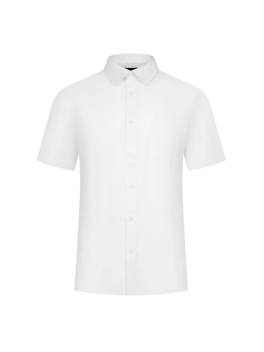 G2000 Men Clothing Easy Care Stretch Shirt Smart Fit - White G2000 Men Clothing Easy Care Stretch Shirt Smart Fit - White