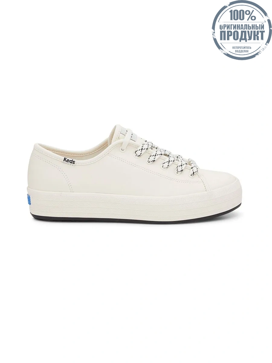 KEDS Women Triple Kick Leather Bottom Foxing Stripe White KEDS Women Triple Kick Leather Bottom Foxing Stripe White